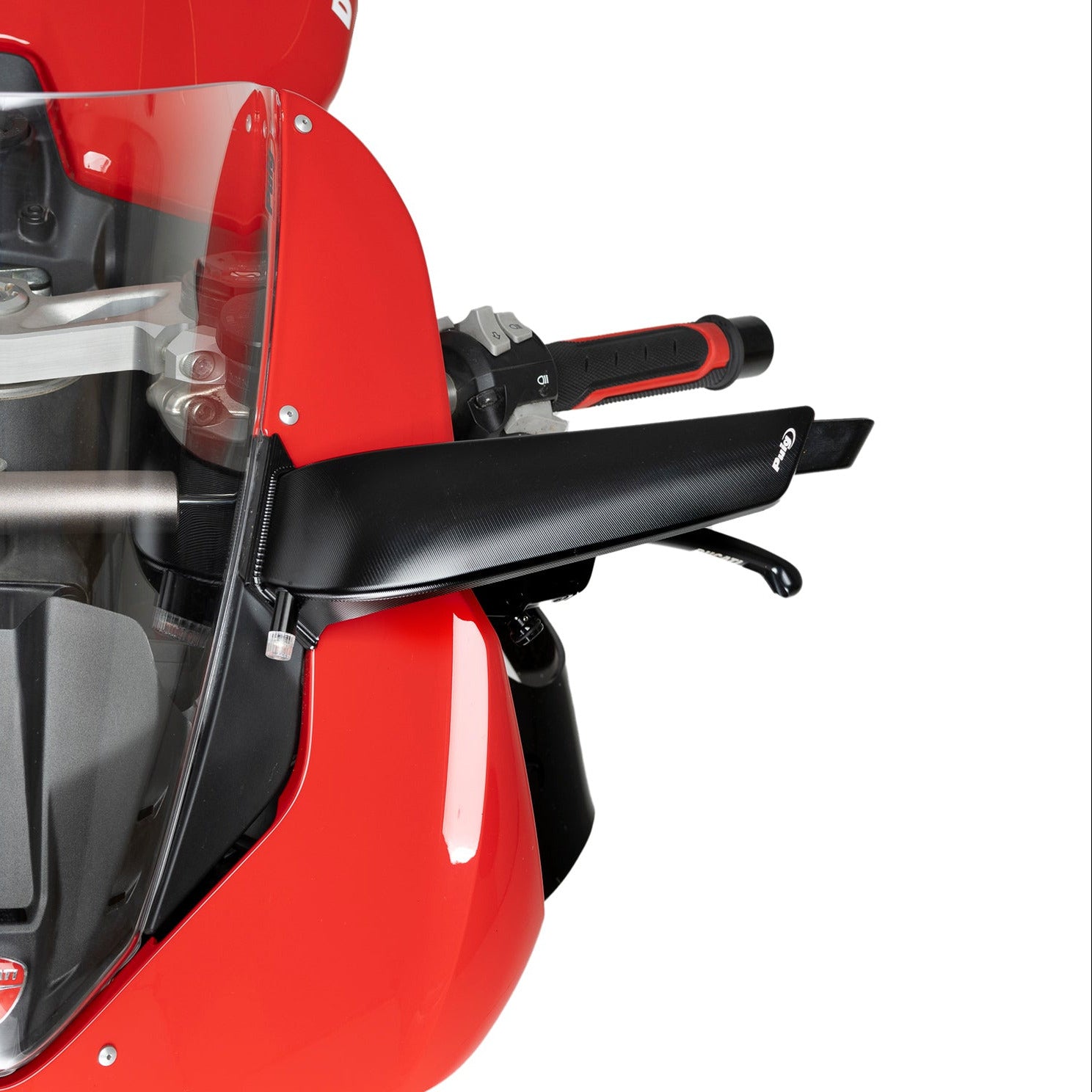 Puig Aileron Mirror Left | Black | Ducati Panigale V2/V4 2024 - Pyramid Motorcycle Accessories