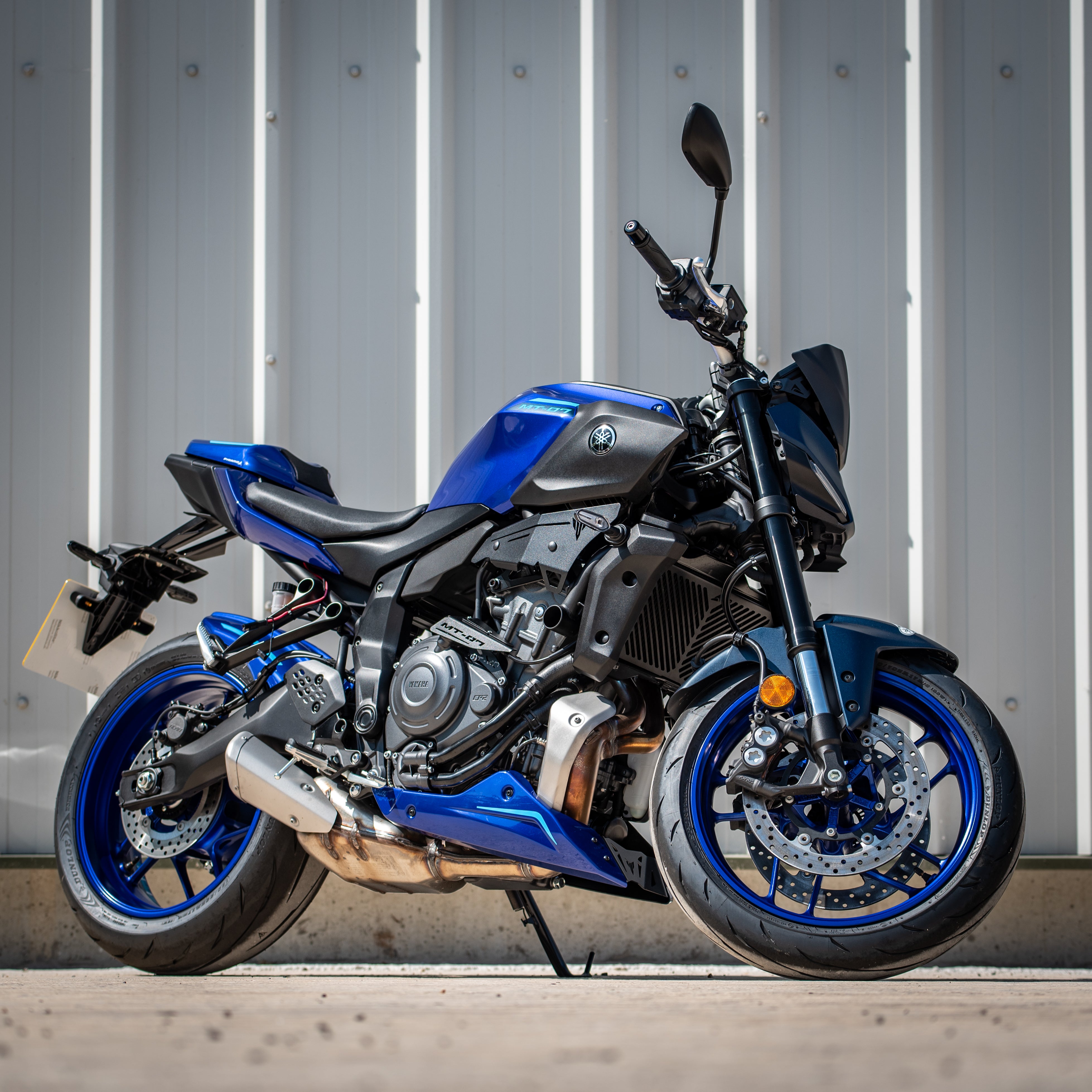Pyramid Belly Pan | Yamaha Blue | Yamaha MT-07 2021>Current - Pyramid Motorcycle Accessories