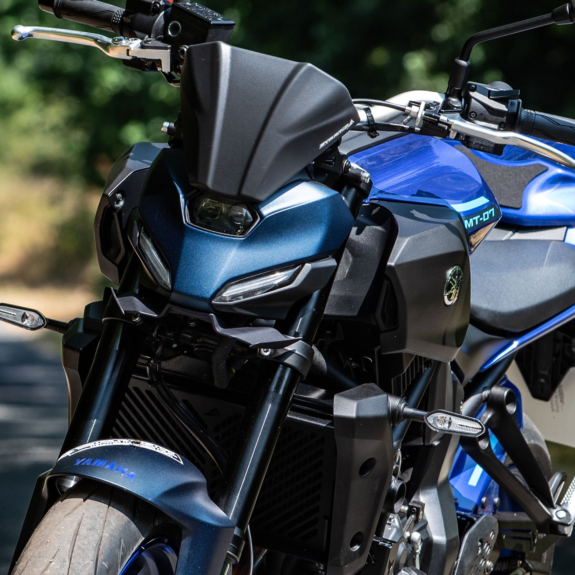 Pyramid Frontal Wing | Matte Black | Yamaha MT-07 2025>Current - Pyramid Motorcycle Accessories