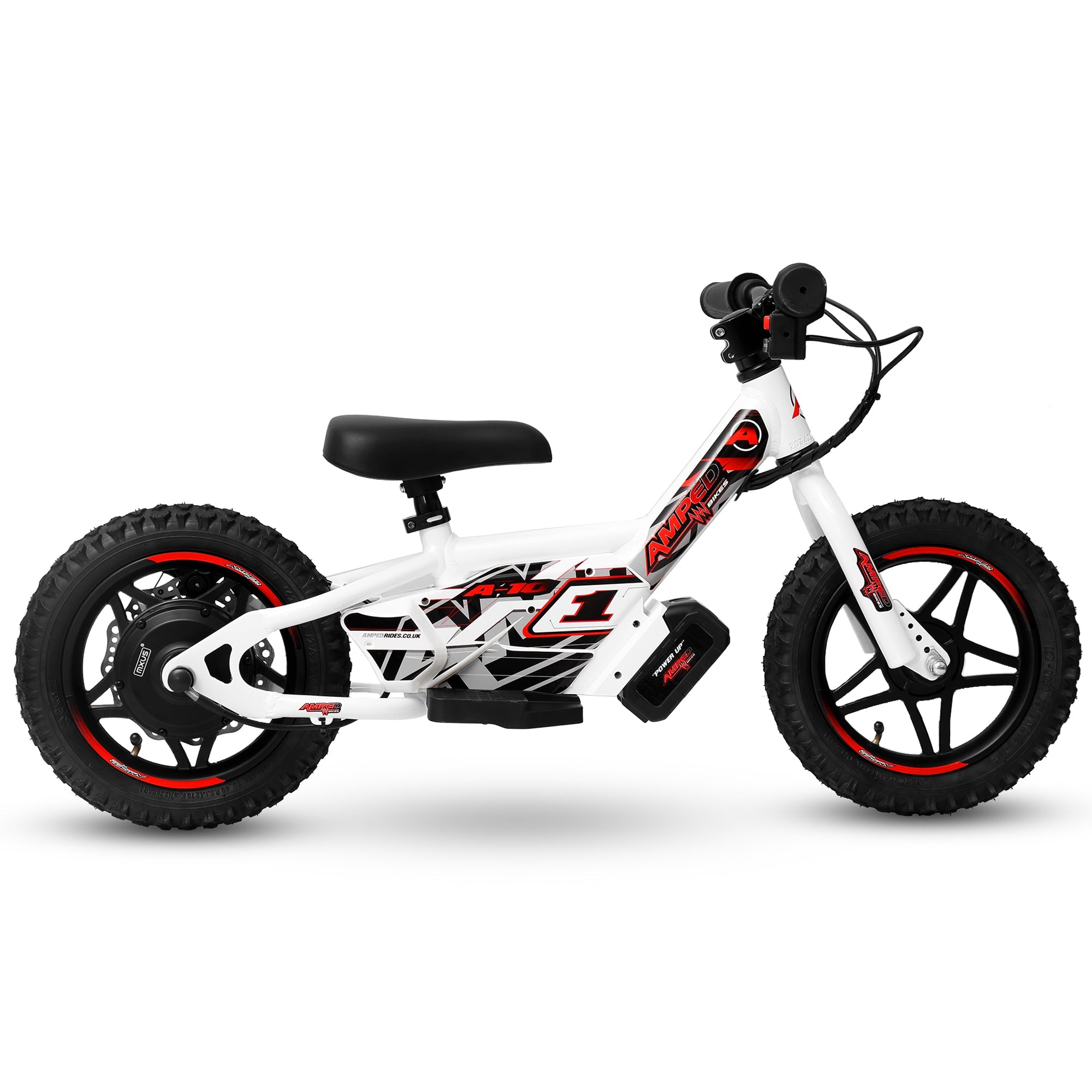 Amped A10 Kids Electric Bike | White - Shop name