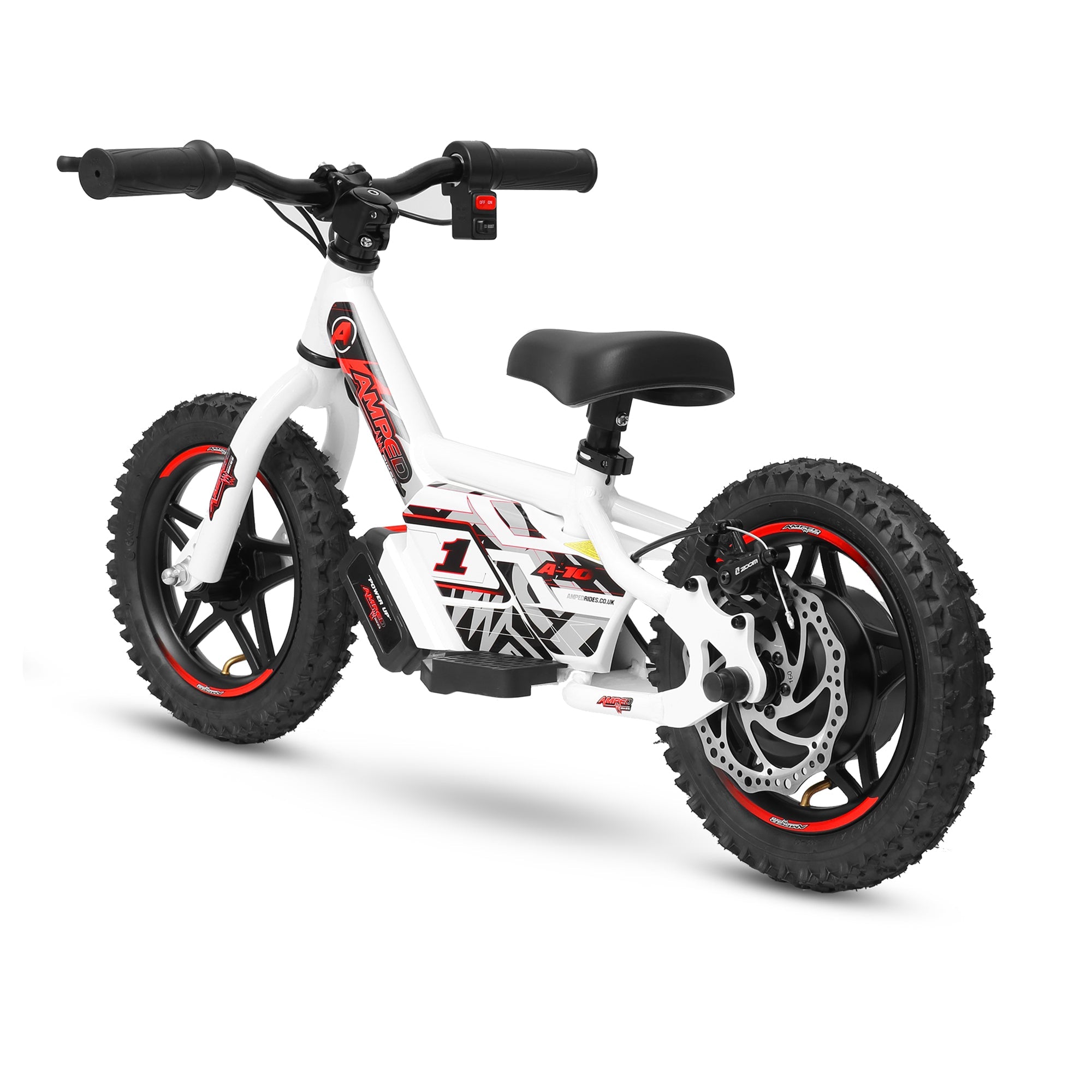 Amped A10 Kids Electric Bike | White - Shop name