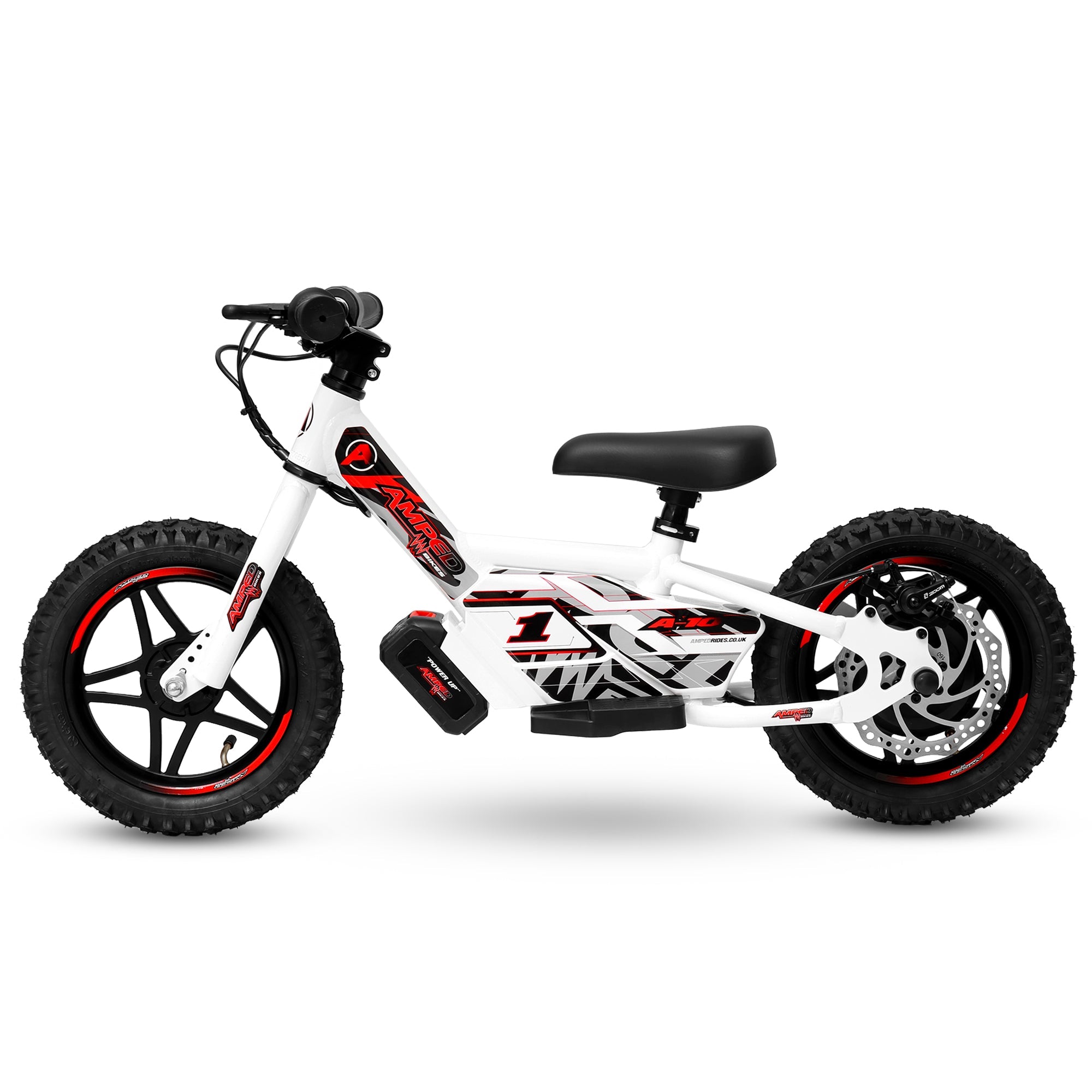 Amped A10 Kids Electric Bike | White - Shop name