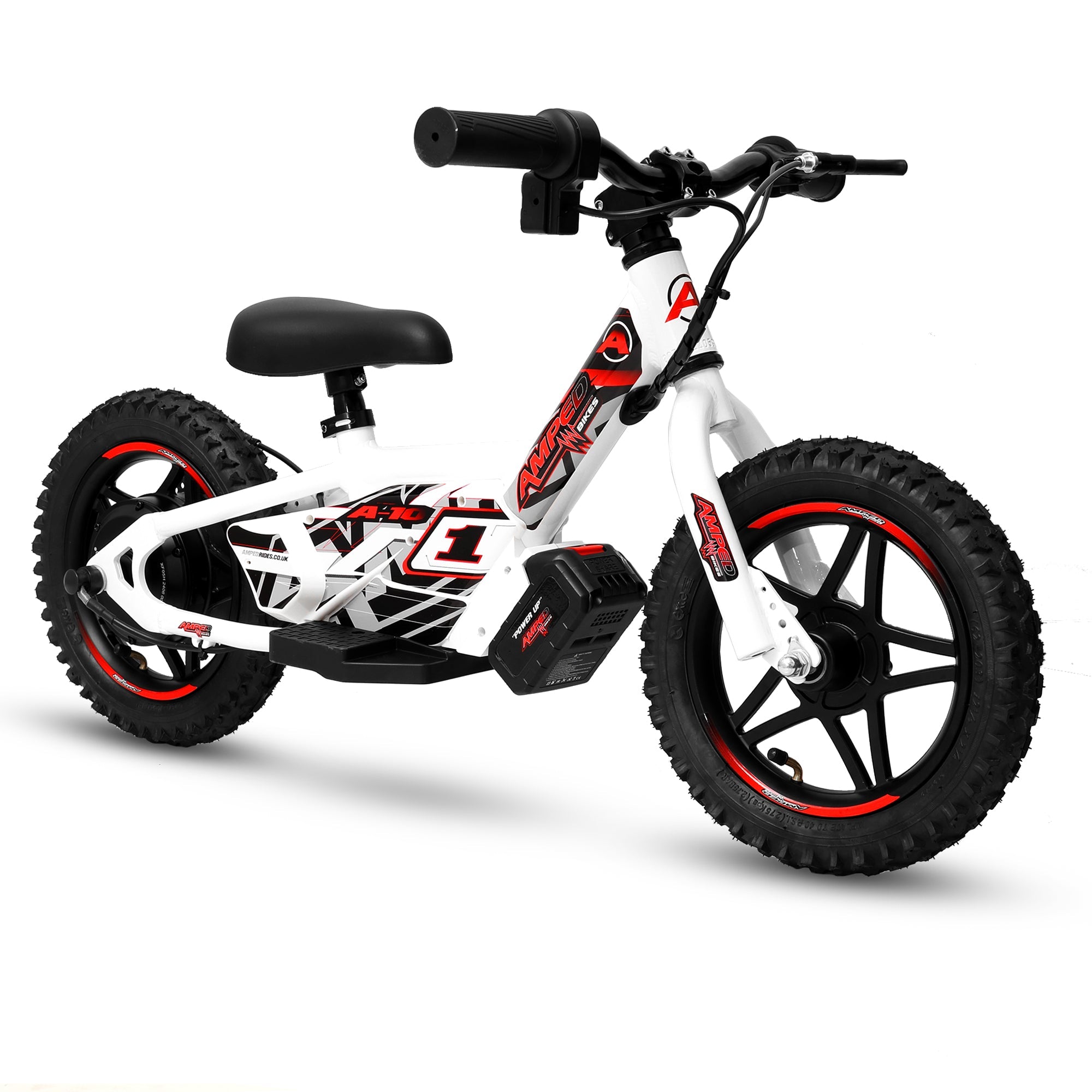 Amped A10 Kids Electric Bike | White - Shop name