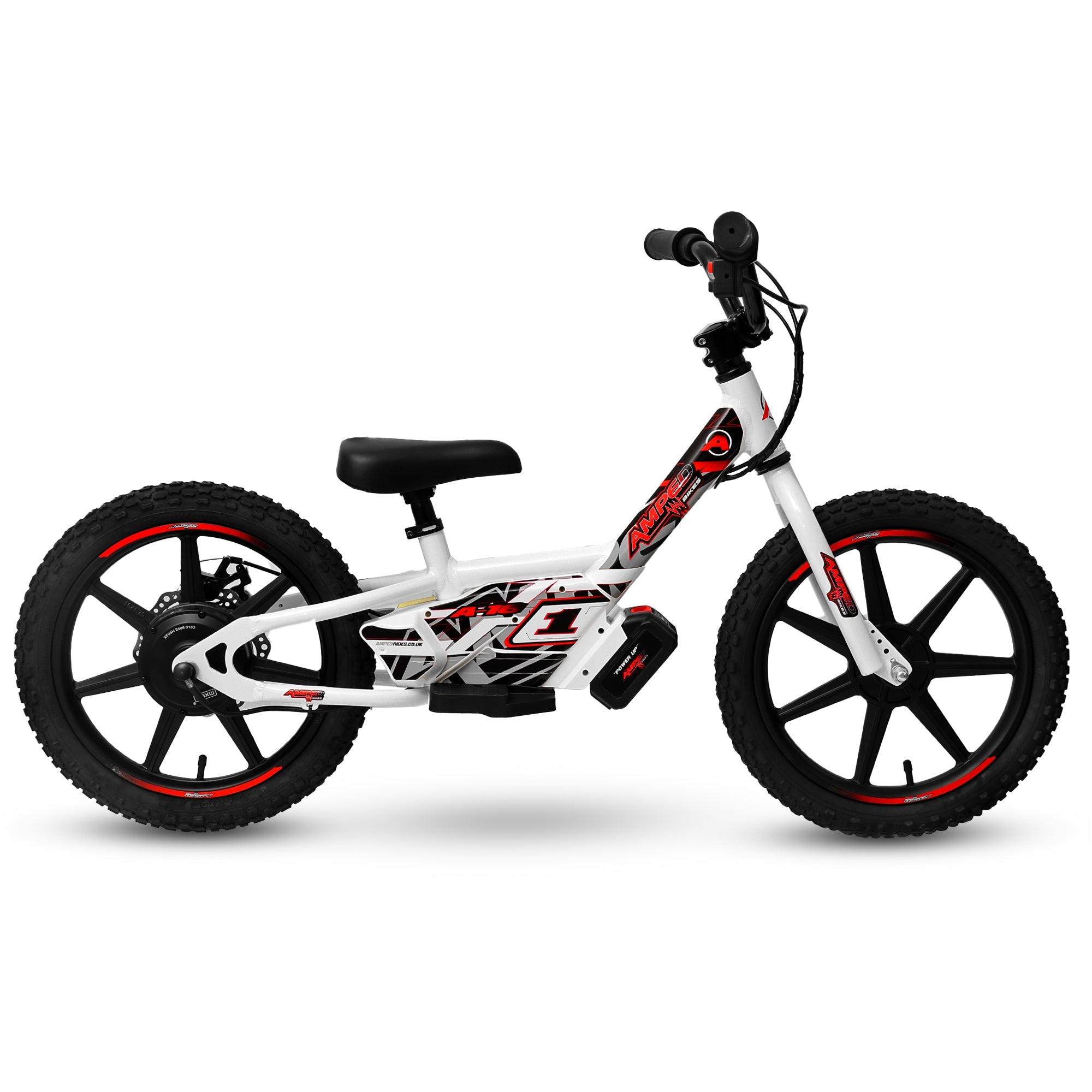 Amped A16 Kids Electric Bike | White - Shop name