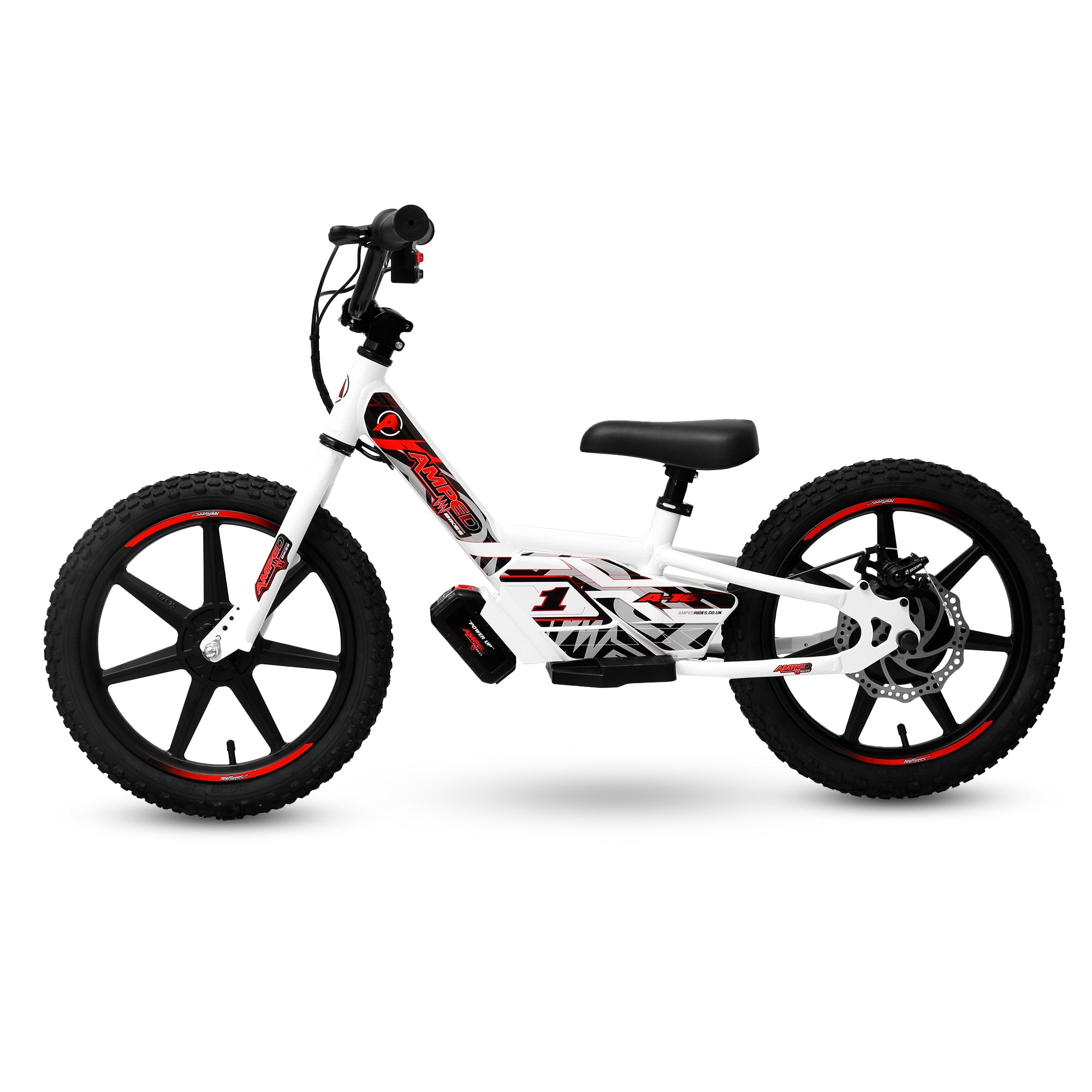 Amped A16 Kids Electric Bike | White - Shop name