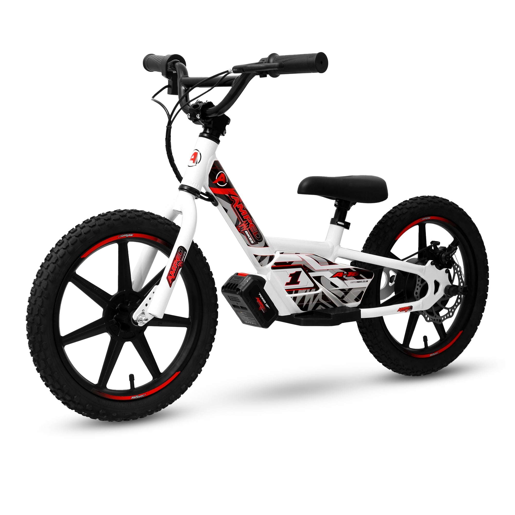 Amped A16 Kids Electric Bike | White - Shop name