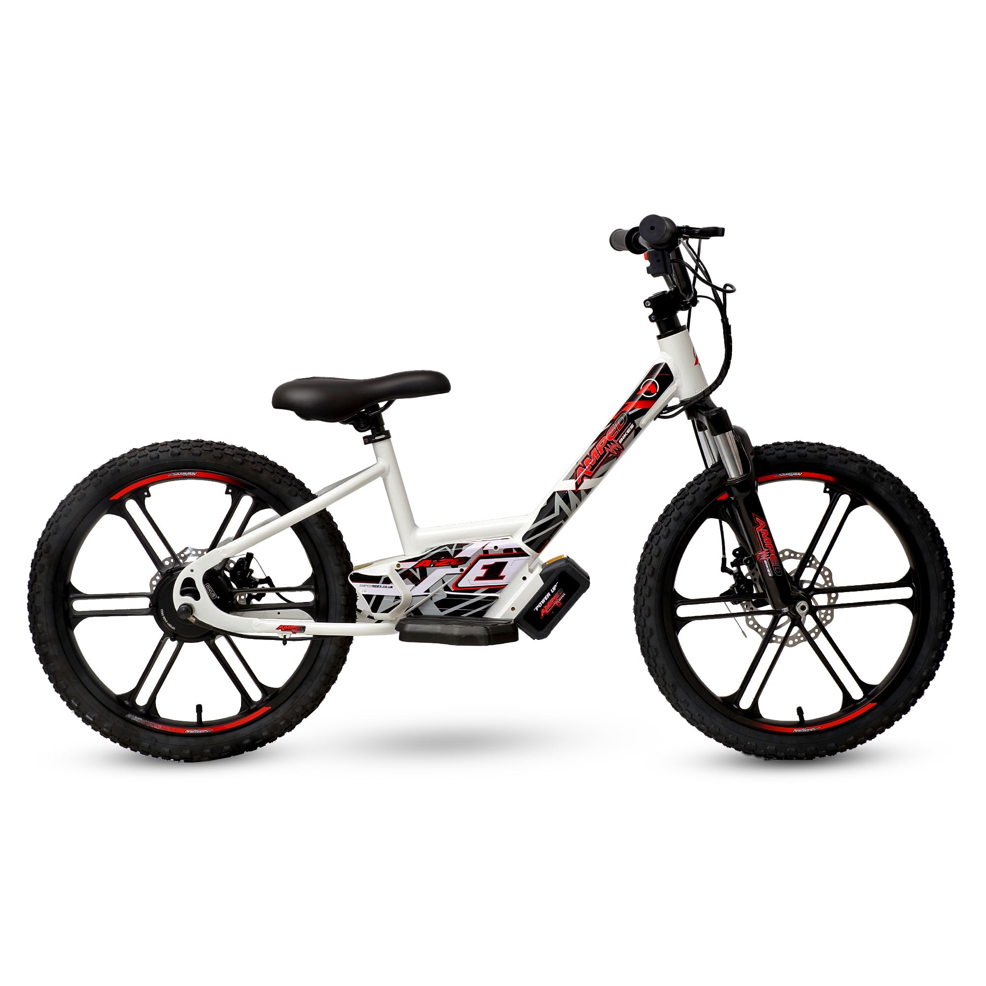 Amped A20 Kids Electric Bike | White - Shop name