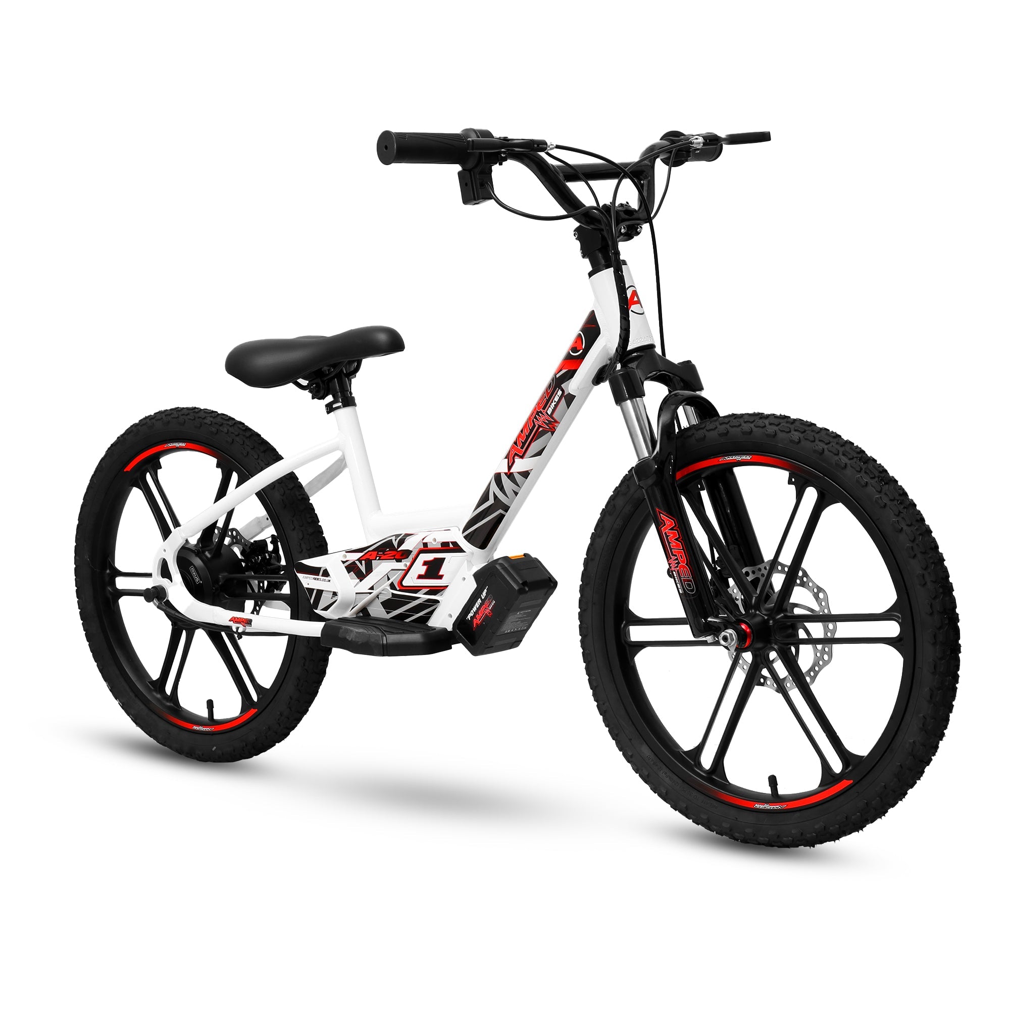 Amped A20 Kids Electric Bike | White - Shop name