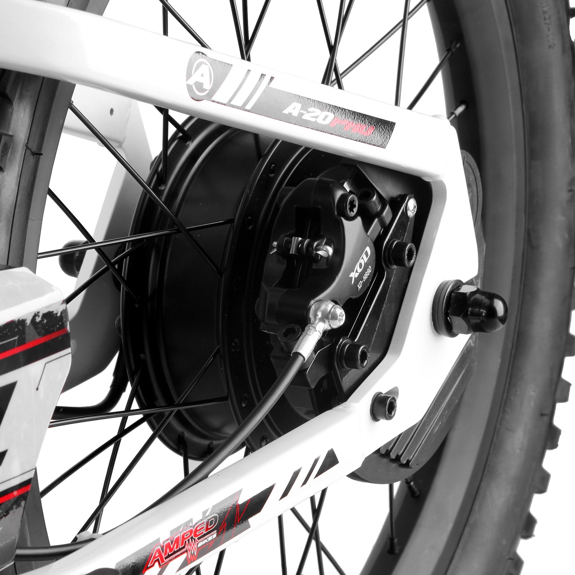 Amped A20 Pro Kids Electric Bike | White - Shop name