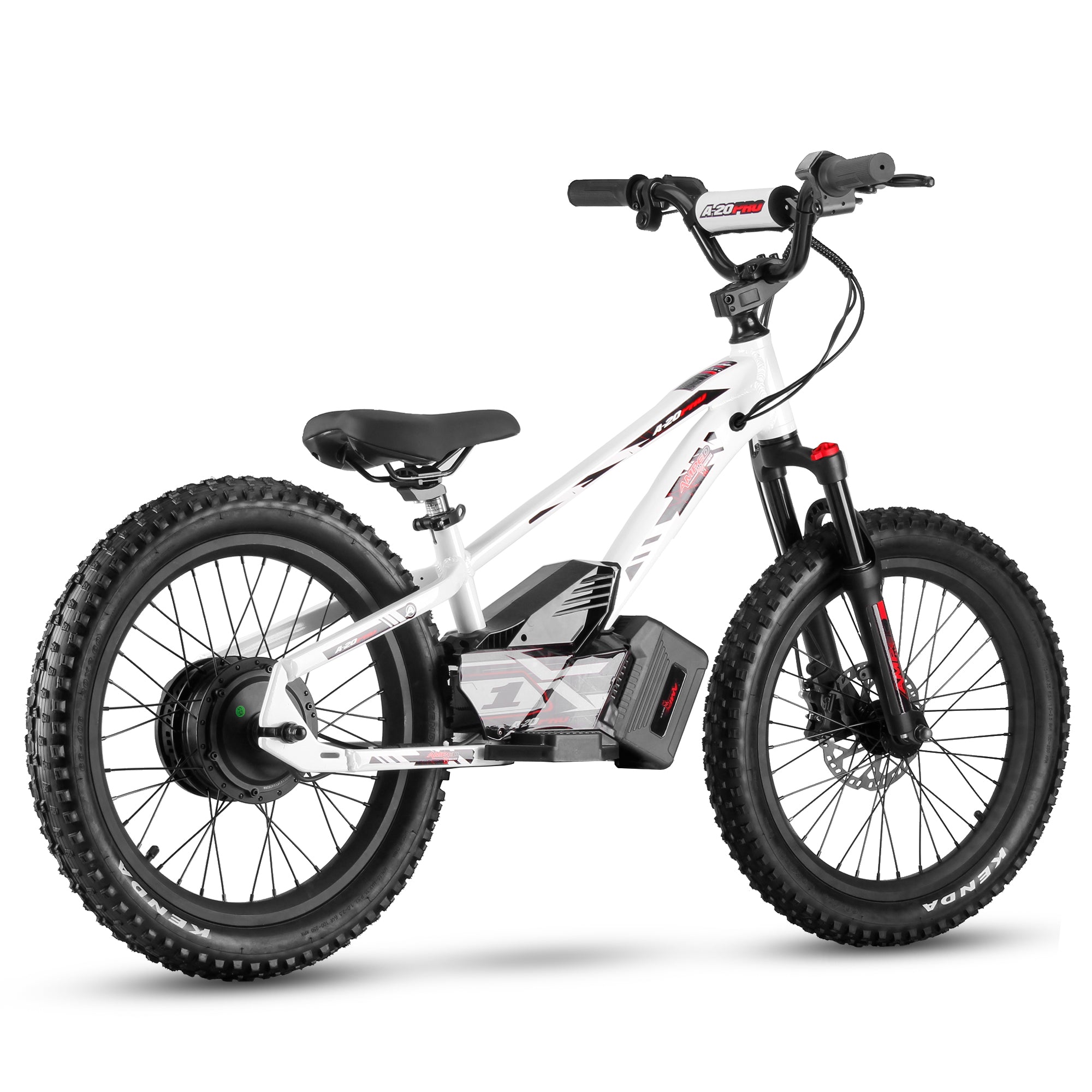 Amped A20 Pro Kids Electric Bike | White - Shop name