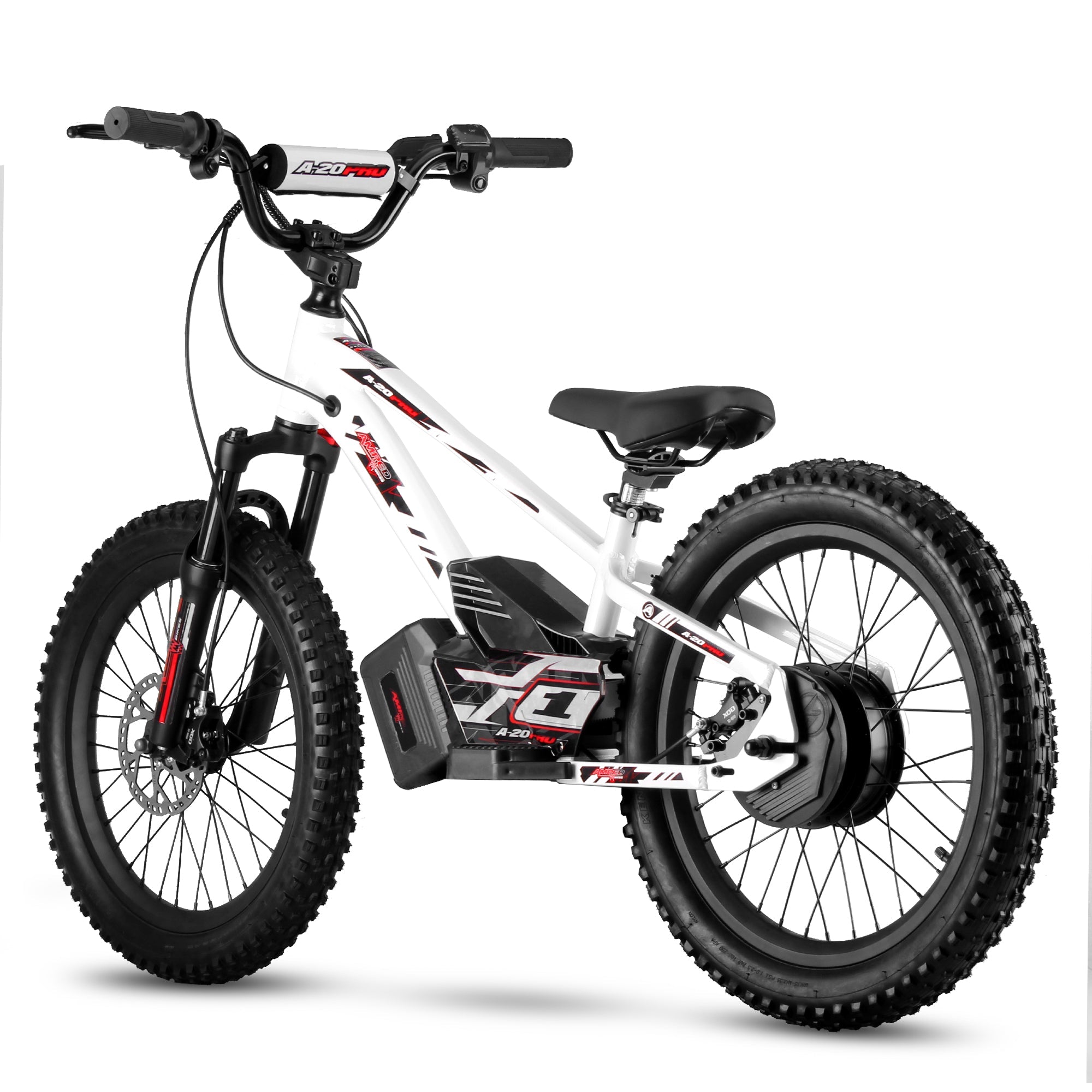 Amped A20 Pro Kids Electric Bike | White - Shop name