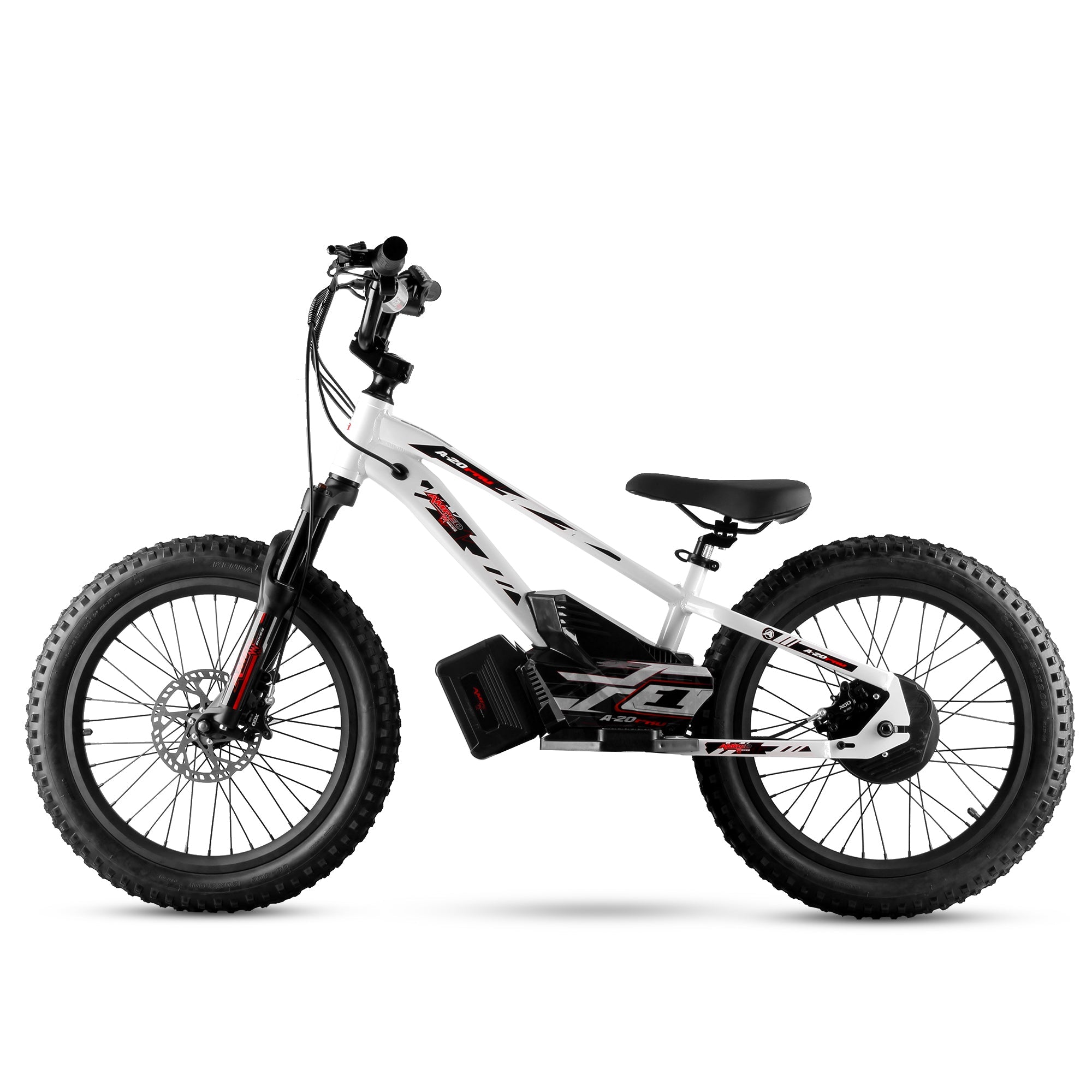 Amped A20 Pro Kids Electric Bike | White - Shop name
