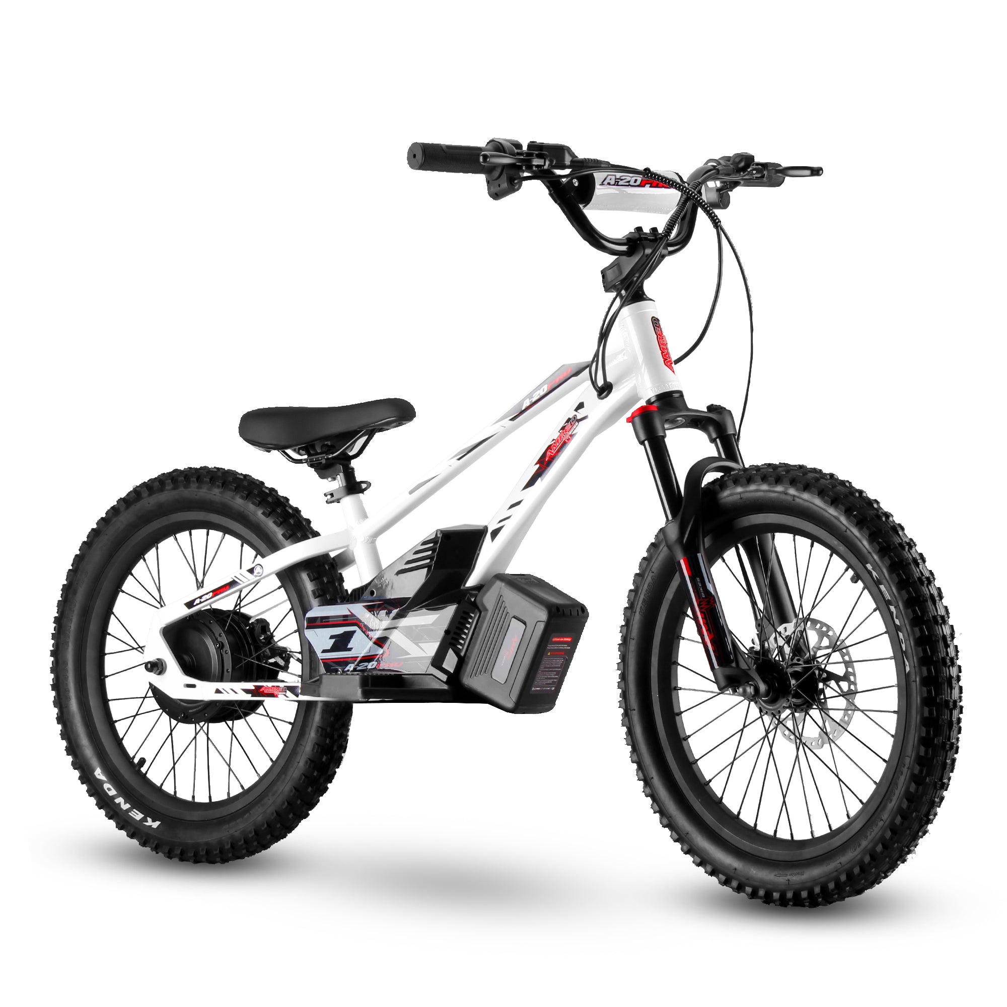 Amped A20 Pro Kids Electric Bike | White - Shop name