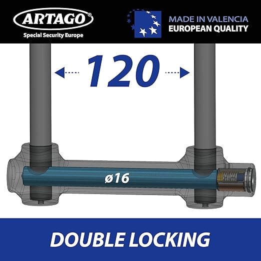 Artago 120h U Lock - 220mm - Shop name