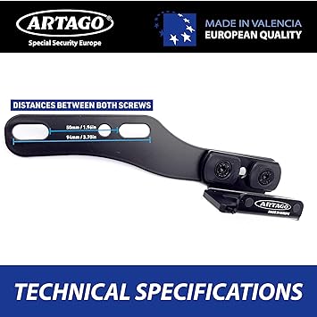 Artago 30X Disc Lock Bracket - Bolt Mount - Shop name