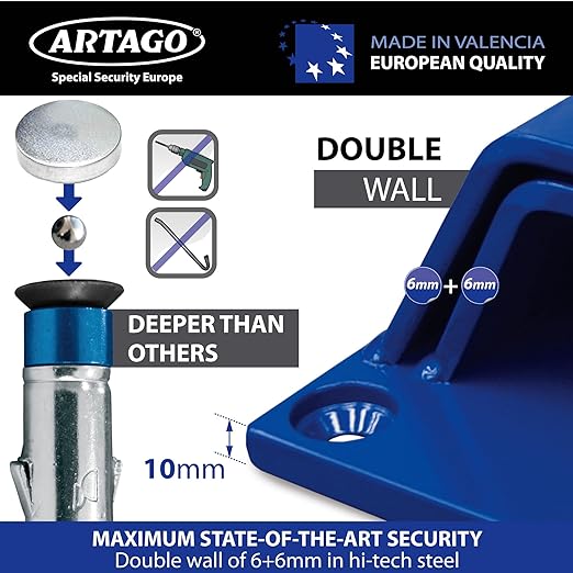 Artago 61 Ground Anchor with Fixing Bolts - Sold Secure Certified - Shop name