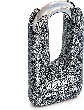 Artago 69 Padlock - Grey - 15mm Shackle - Sold Secure CertifiedΒ -Β Shop name