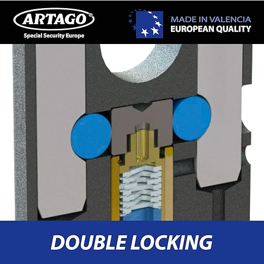 Artago 69T/B Padlock + 14.120 120cm Chain Combo - Sold Secure Certified - Shop name