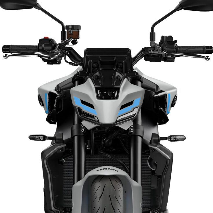 Pyramid Decals | Ice Storm Headlight Decal | Yamaha MT-09 2025>Current - Pyramid Motorcycle Accessories