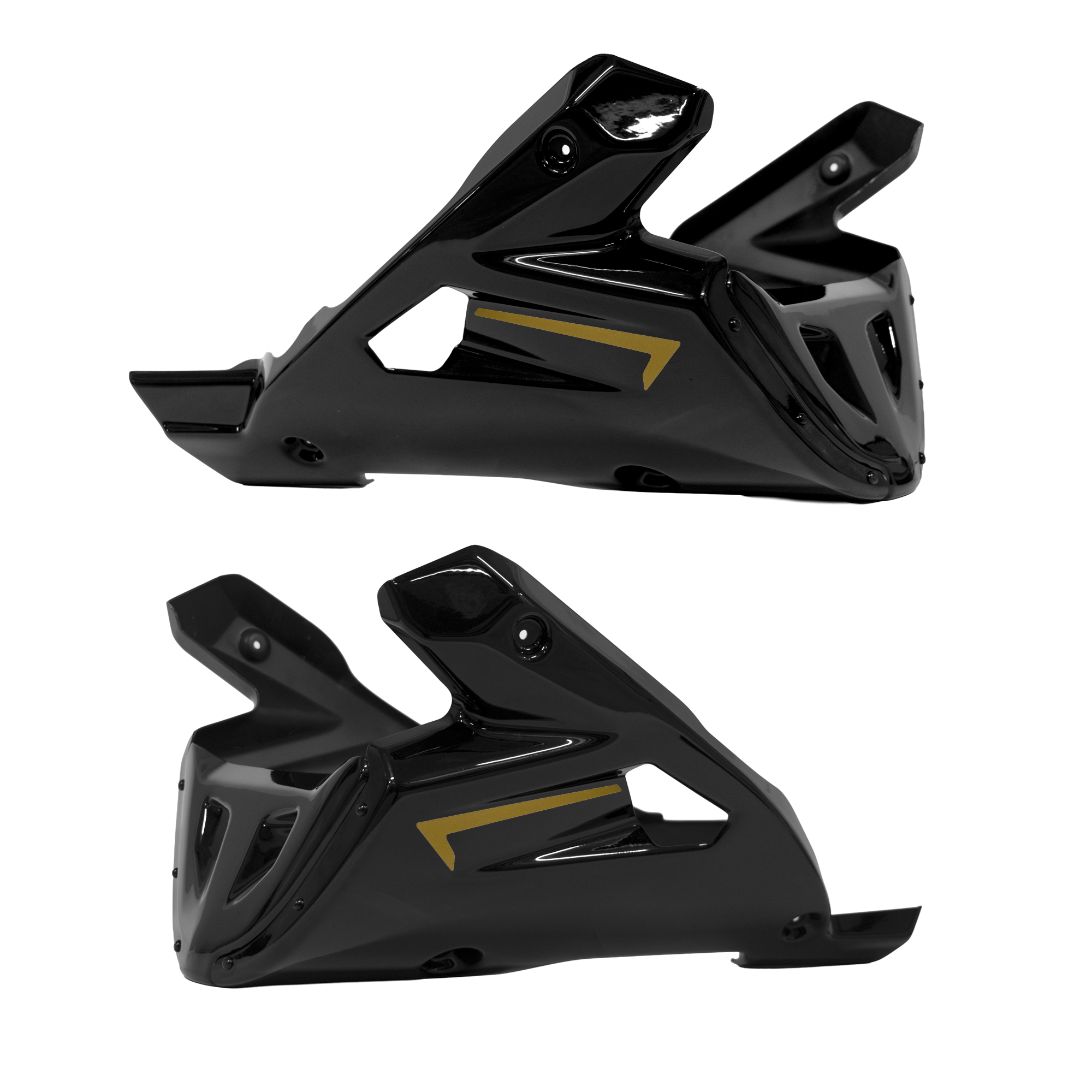 Pyramid Decals | Gold Belly Pan Decal | Yamaha XSR 900 2025>Current - Pyramid Motorcycle Accessories