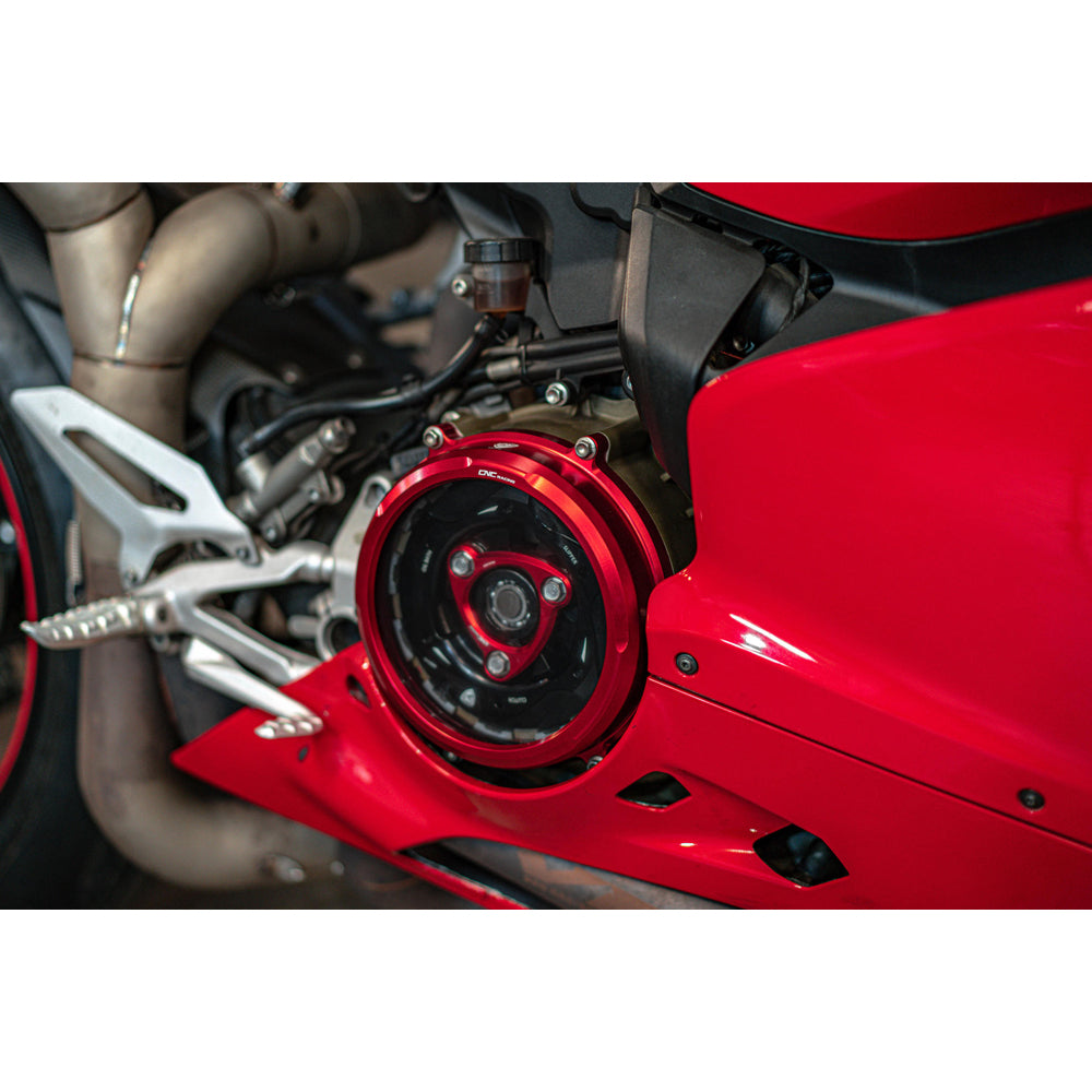 CNC Racing Clear Oil Bath Clutch Cover for Ducati Panigale - Shop name