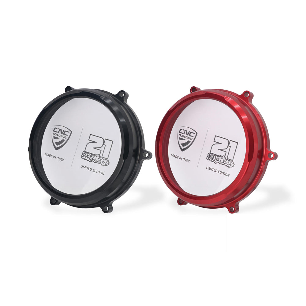 CNC Racing Clear Oil Bath Clutch Cover Troy Bayliss Limited Edition for Ducati Panigale - Shop name