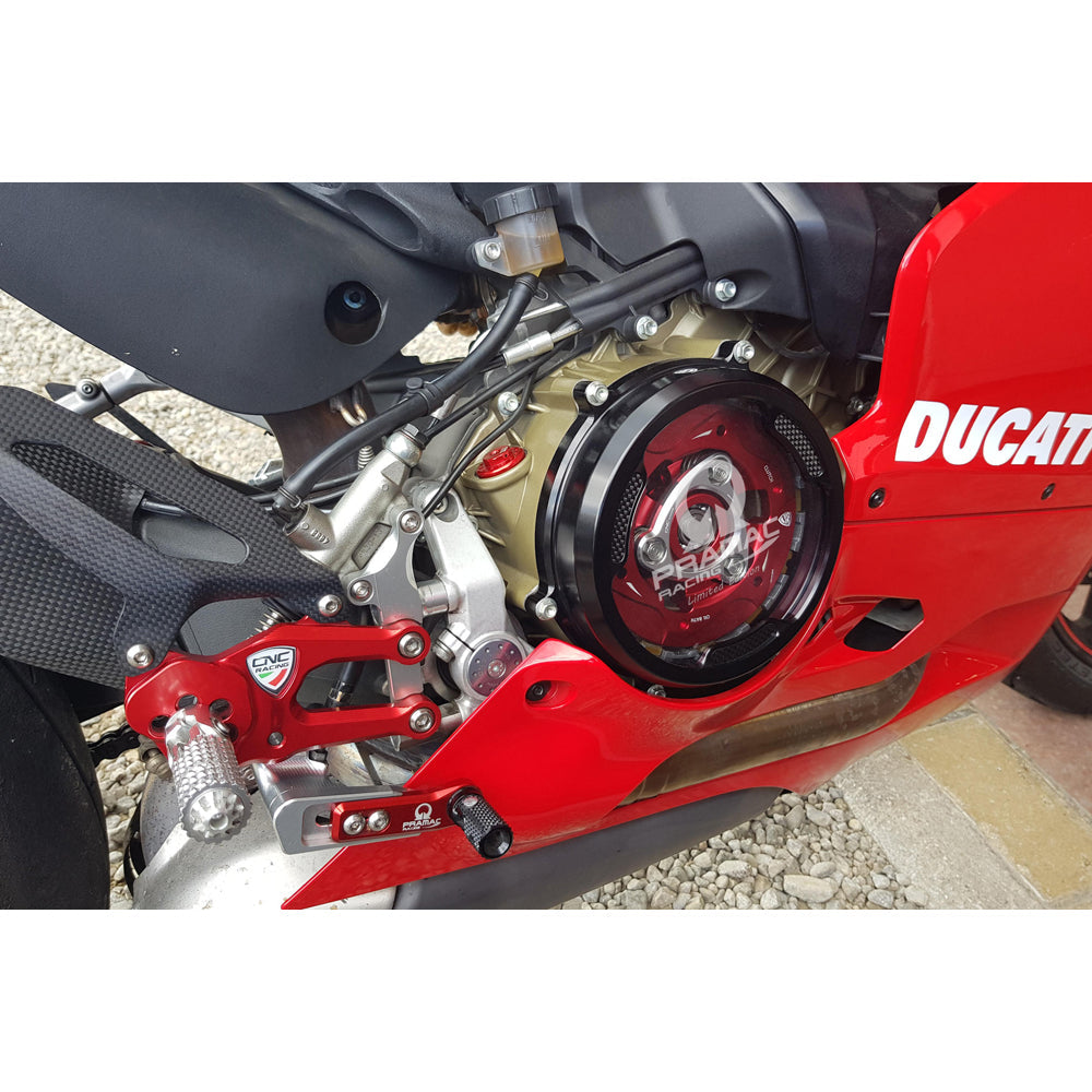 CNC Racing Clear Oil Bath Clutch Cover with Carbon Fiber Inlay for Pramac Racing Lim. Ed. - Shop name