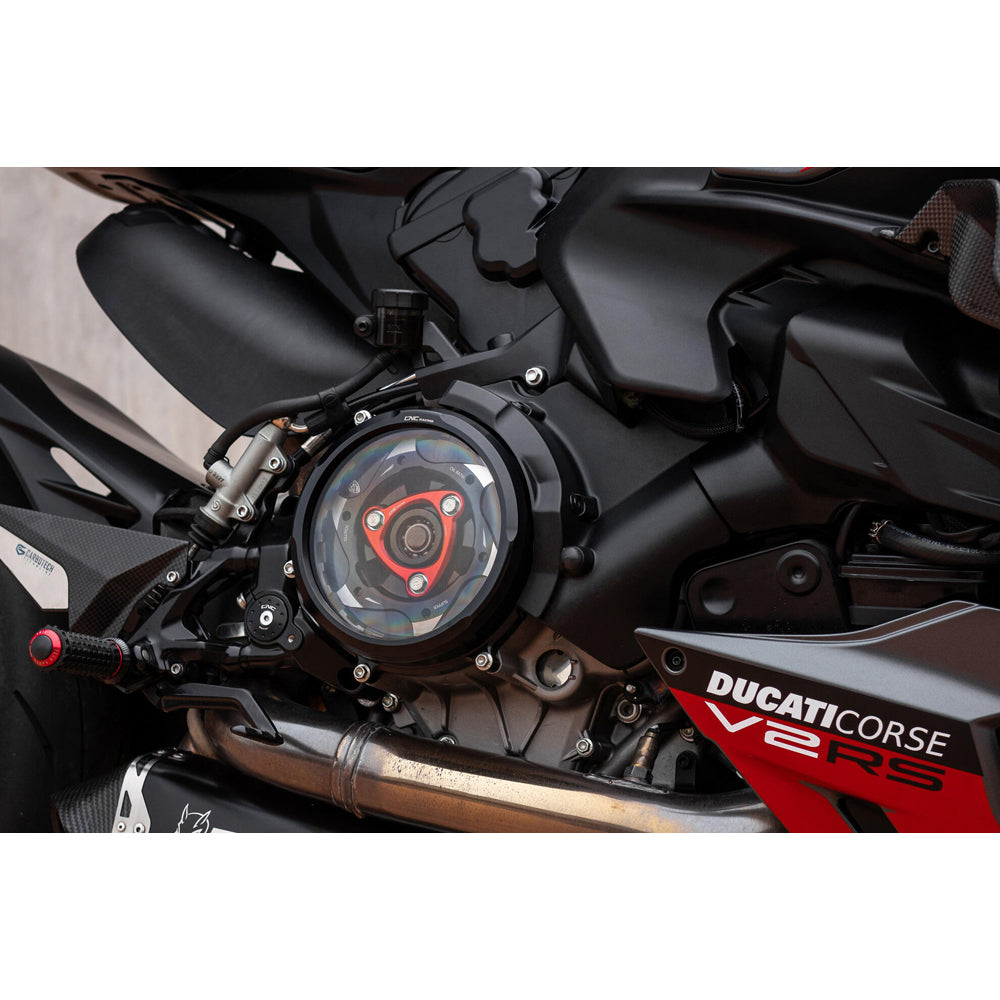 CNC Racing Clear Oil Bath Clutch Cover for Ducati Panigale V2 - Streetfighter V2 - Shop name
