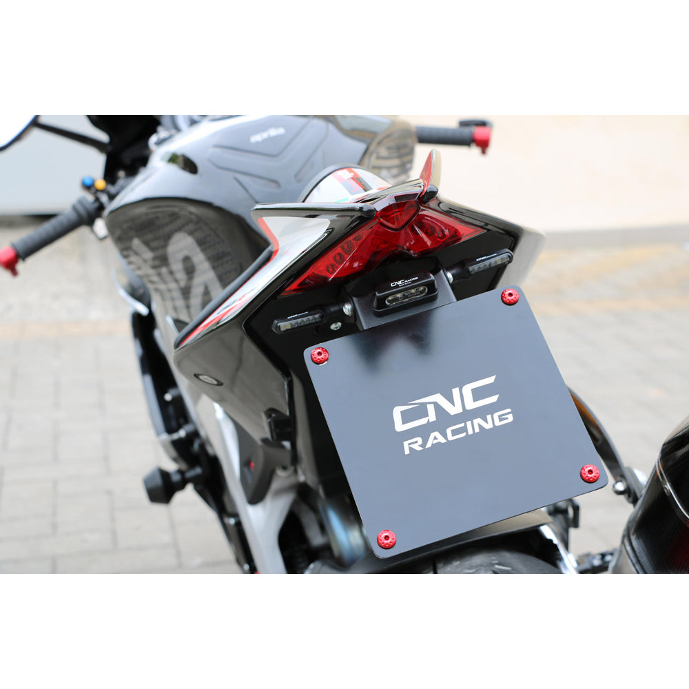 CNC Racing Adjustable License Plate for Aprilia - Shop name