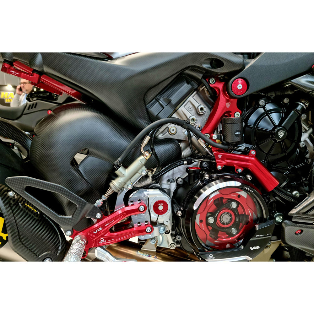 CNC Racing Brake Lines Cover with Fluid Tank Bracket for Ducati IFC04 - Shop name