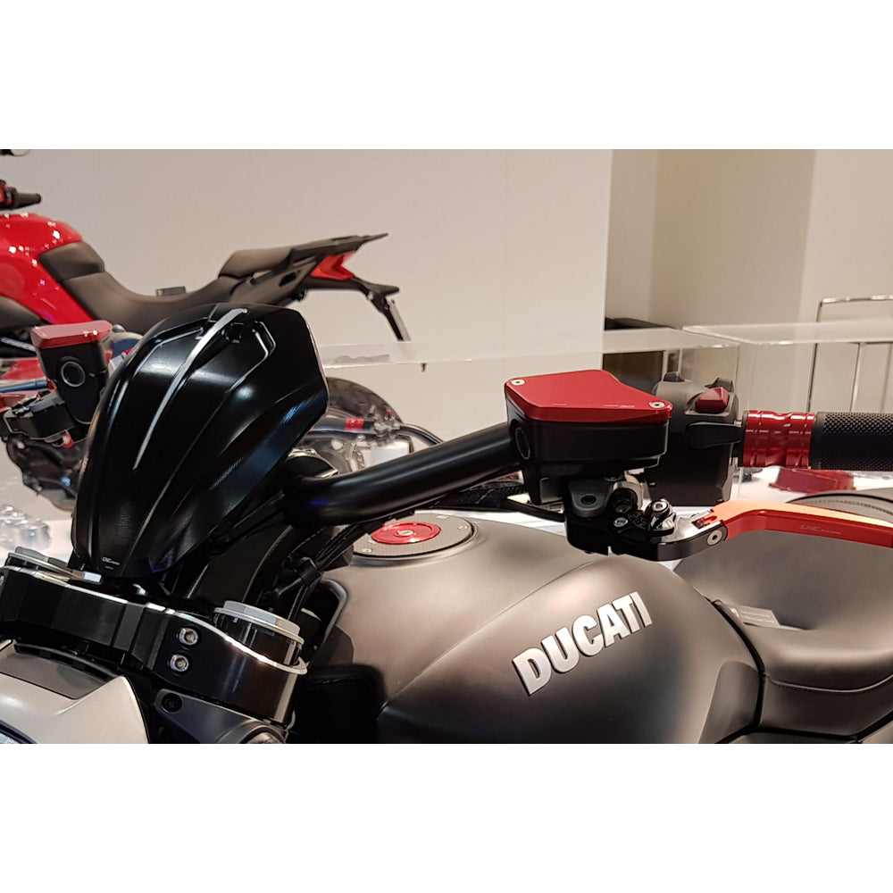 CNC Racing Front Brake and Clutch Fluid Reservoir Caps Touch for Ducati - Shop name