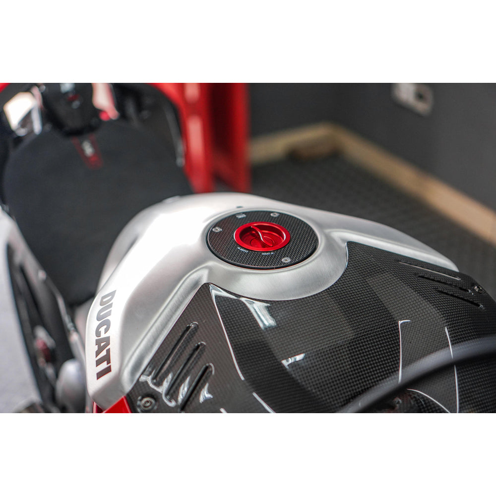 CNC Racing Fuel Tank Cap - Flange Carbon Fiber TSB21 - Shop name