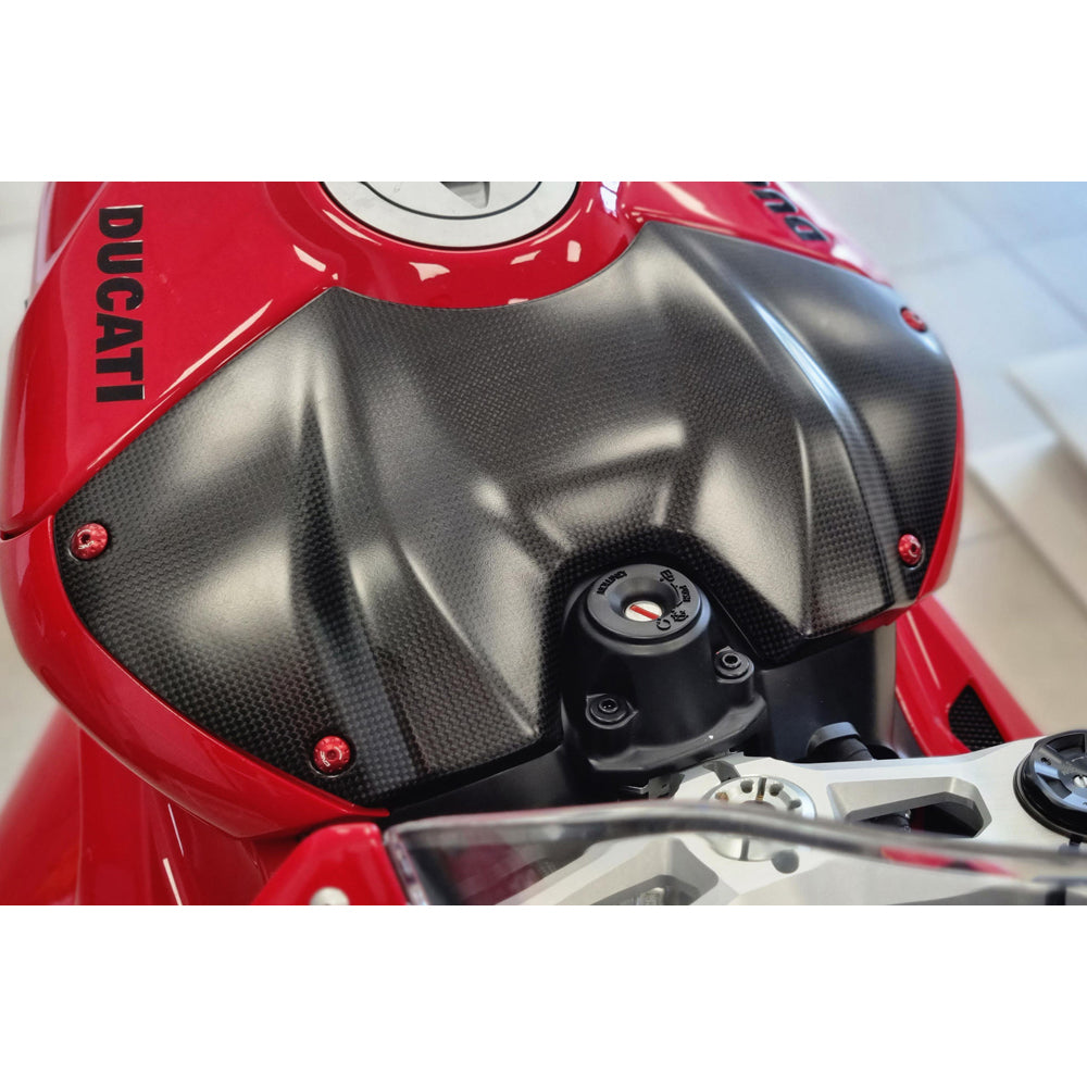 CNC Racing Fuel Tank Cover Matt Carbon for Ducati - Shop name