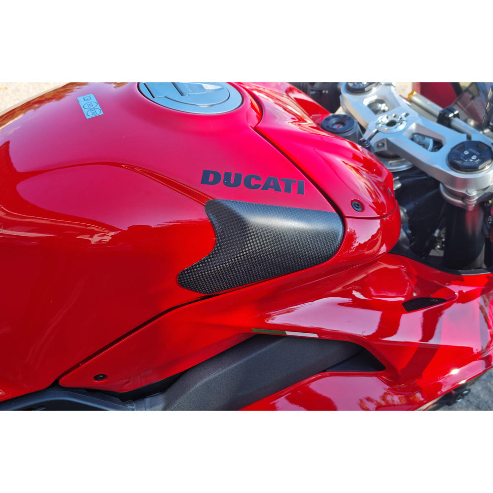 CNC Racing Fuel Tank Slider Carbon/Kevlar for Ducati Panigale V4 - Shop name