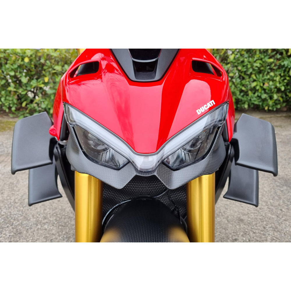 CNC Racing Headlight Lower Guard Carbon Fiber for Ducati Streetfighter V4 and V2 - Shop name