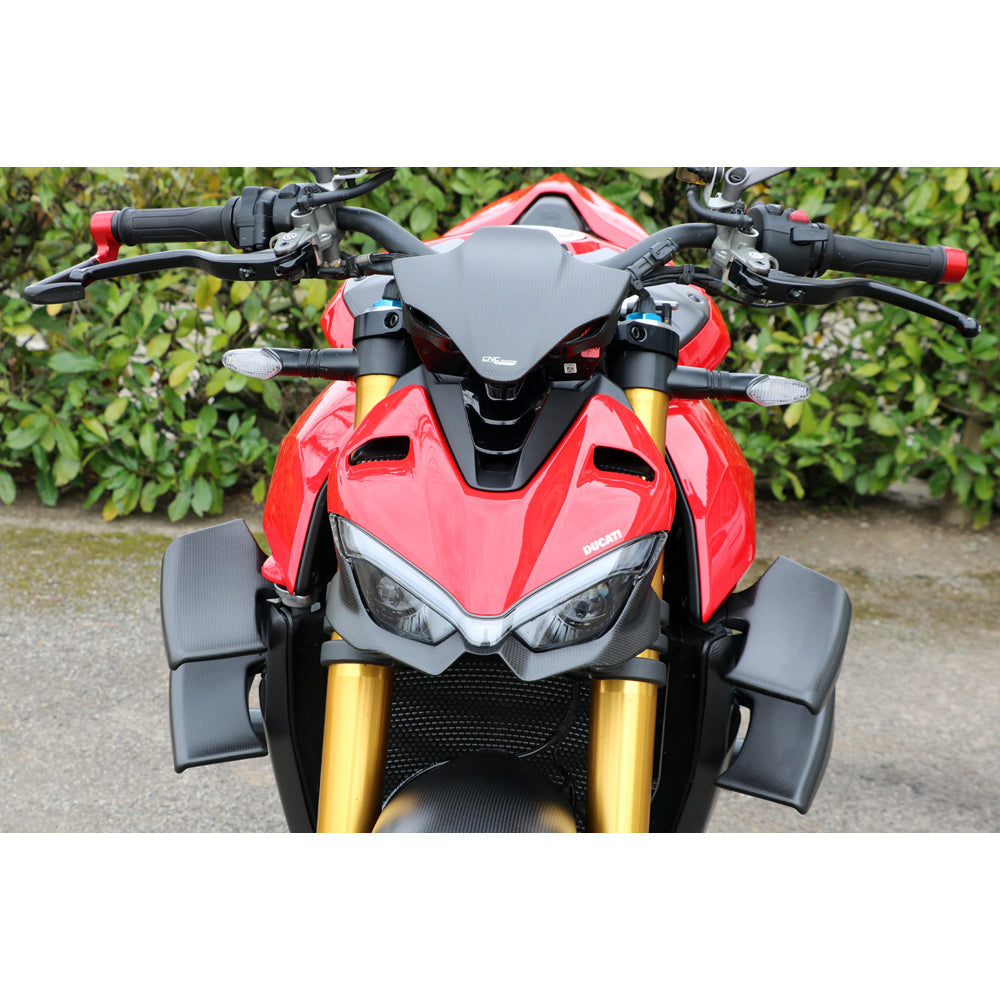 CNC Racing Headlight Lower Guard Carbon Fiber for Ducati Streetfighter V4 and V2 - Shop name