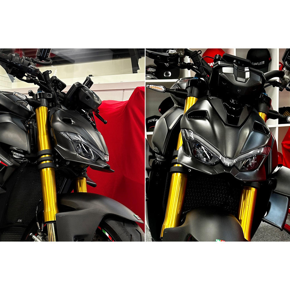 CNC Racing Headlight Upper Cover Carbon for Ducati Streetfighter V4 - Shop name