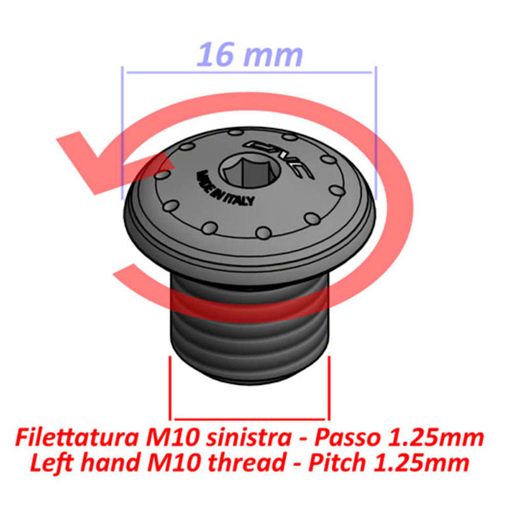 CNC Racing Mirror Blanking Plug M10 - Thread LH - Shop name