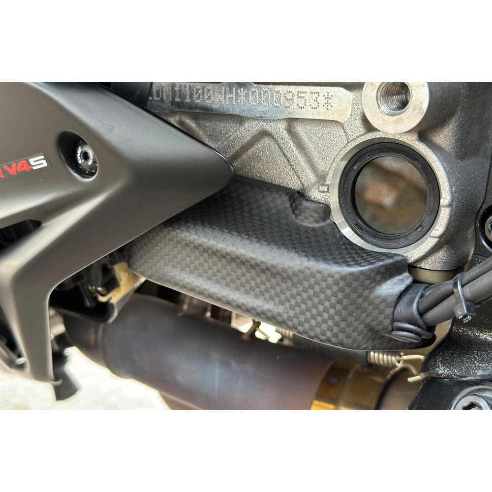 CNC Racing Quick-shift Cable Cover Carbon for Ducati Streetfighter V4 - Shop name