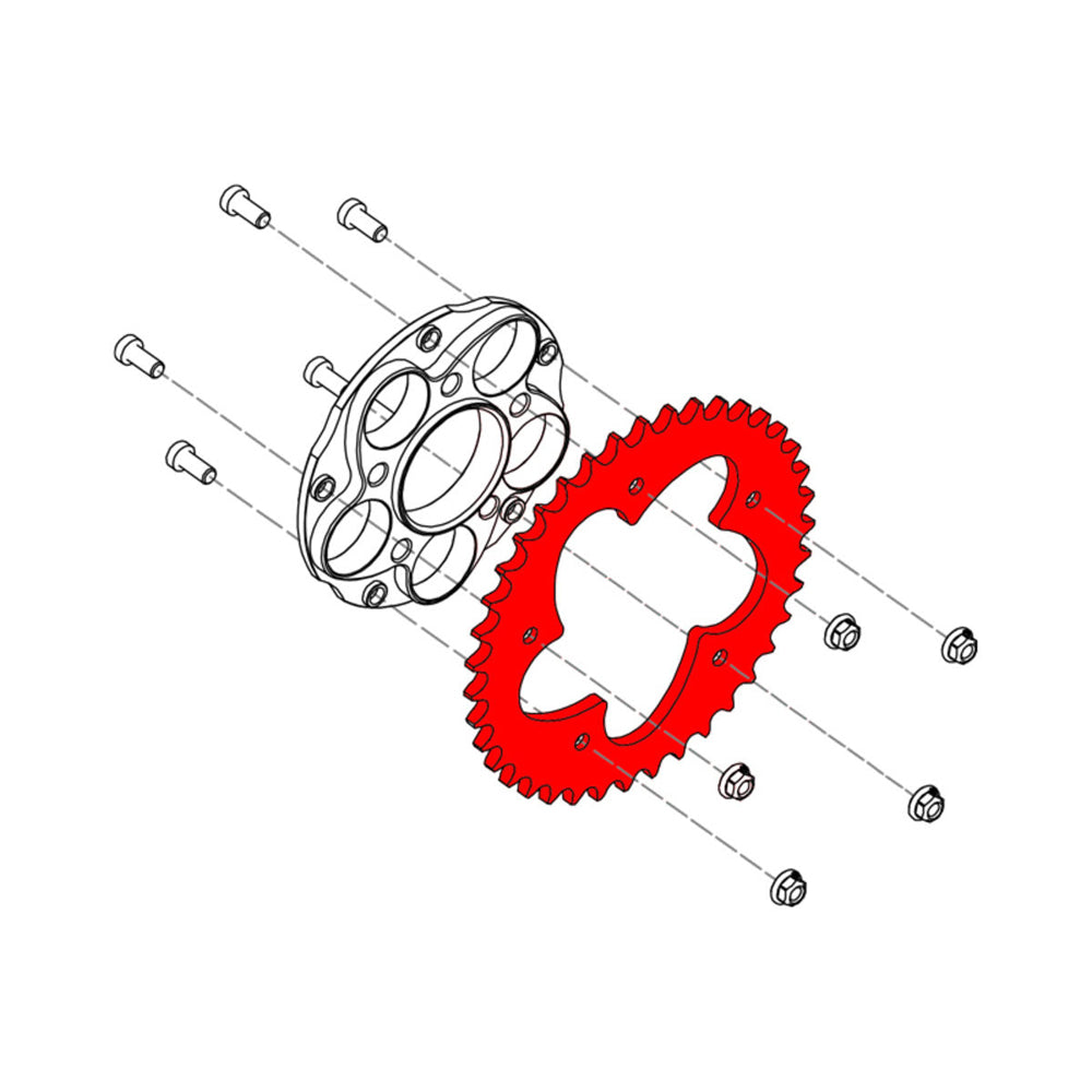 CNC Racing Ring Gear Z45 P520 5 Holes for Ducati - Shop name