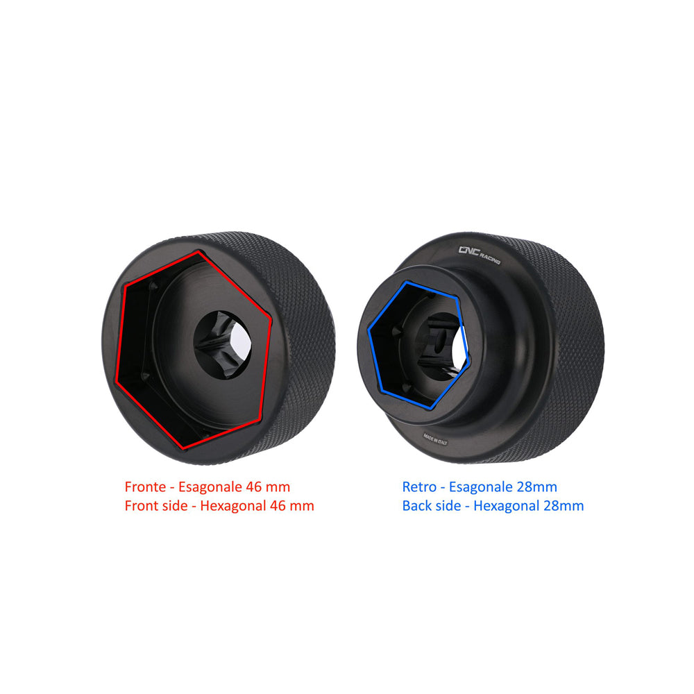 CNC Racing Socket Drive Tool for Front and Rear Wheel Nuts for Ducati CHD03 - Shop name