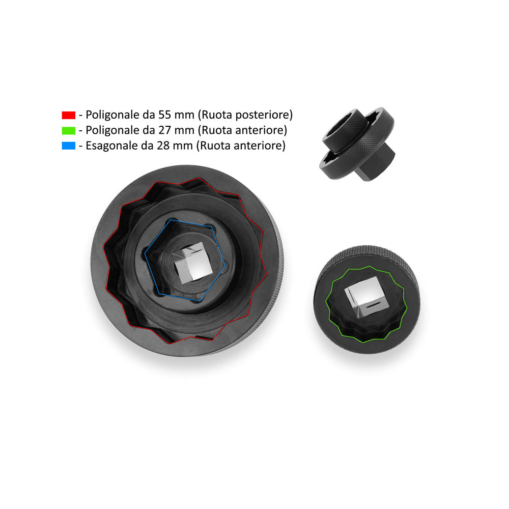 CNC Racing Socket Drive Tool for Front and Rear Wheel Nuts for MV Agusta - Shop name