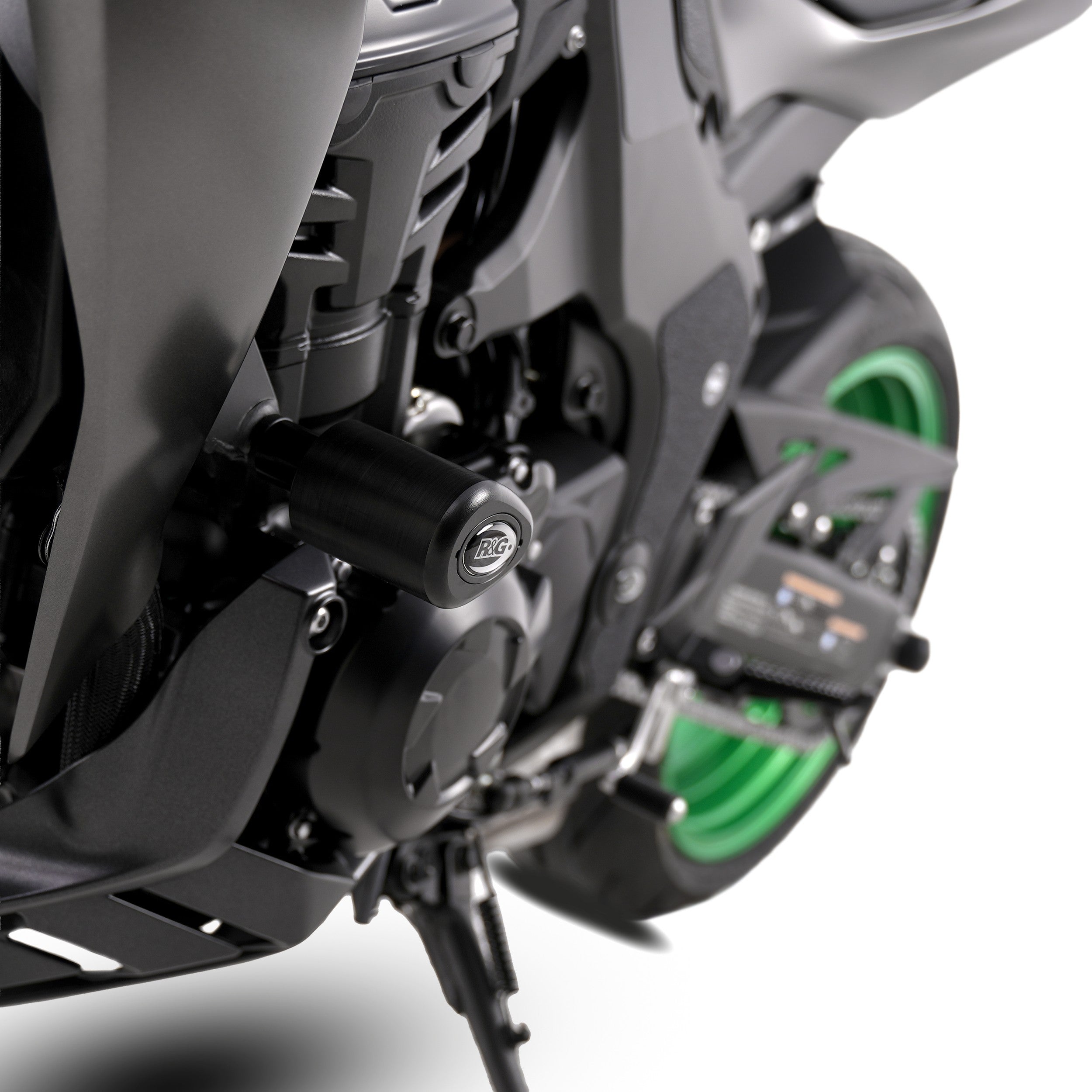 R&G Crash Protectors | Black | Kawasaki Z 1000 R 2017>2020 & Kawasaki Z1100 2026 & Kawasaki Z 1000 2010>2018 - Pyramid Motorcycle Accessories