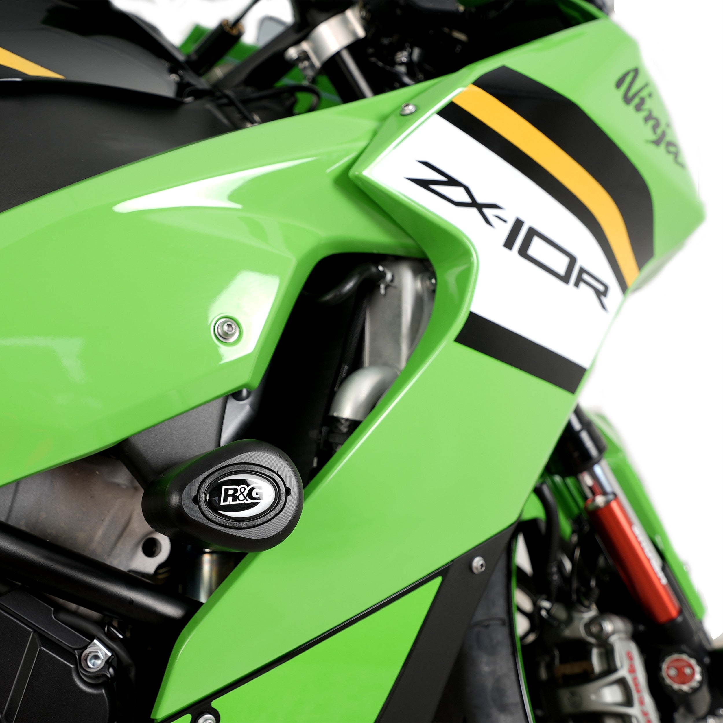 R&G Crash Protectors | Black | Kawasaki ZX-10RR 2021>Current & Kawasaki ZX-10R 2011>Current - Pyramid Motorcycle Accessories