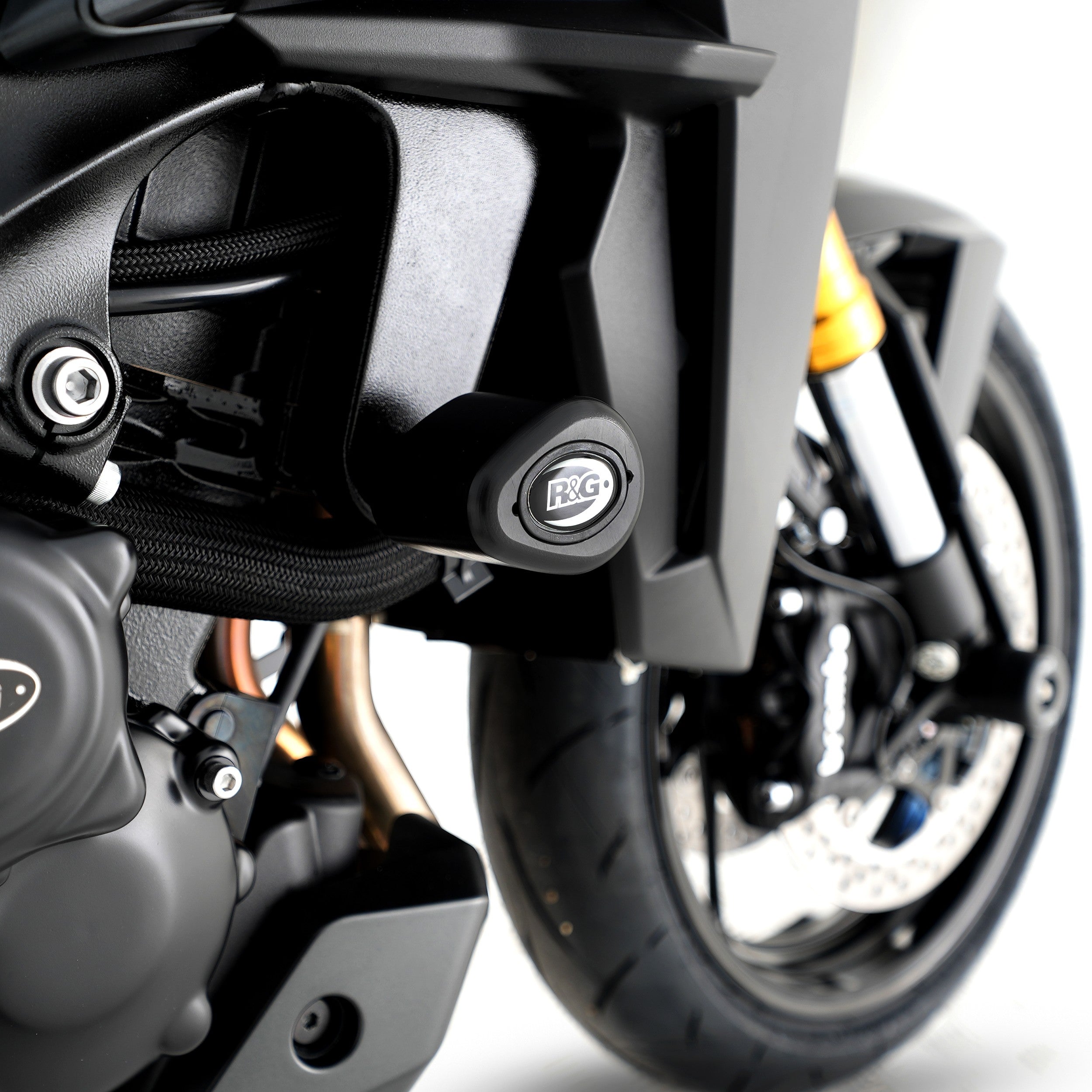R&G Crash Protectors | White | Suzuki GSX-S1000 2015>Current & Suzuki Katana 2019>Current & Suzuki GSX-S950 2021>Current & Suzuki GSX-S1000 GX 2024>Current