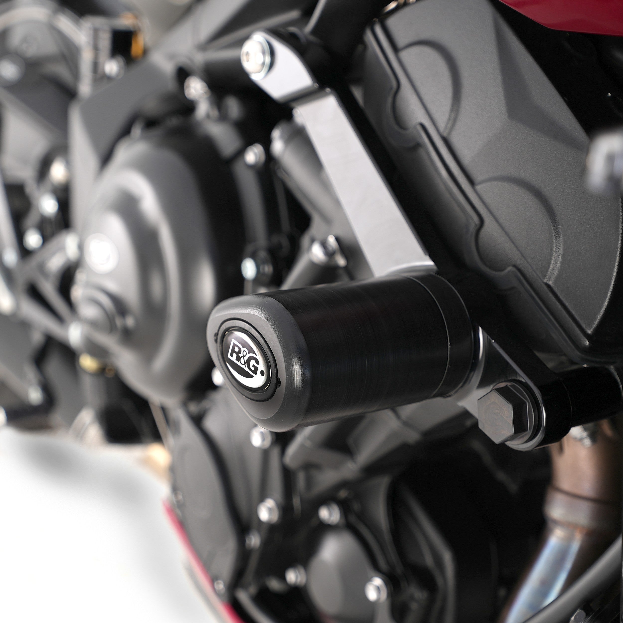 R&G Crash Protectors | White | Triumph Street Triple 765 RS 2017>Current & Triumph Street Triple 765 R 2017>Current & Triumph Street Triple 765 S 2017>2020 & Triumph Street Triple 765 RX 2026 & Triumph Street Triple 660 S 2017>2022