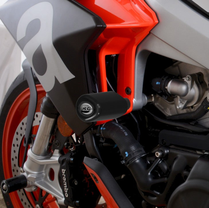 R&G Crash Protectors | Black | Aprilia Tuono 660 2021>Current & Aprilia Tuono 660 Factory 2022>Current