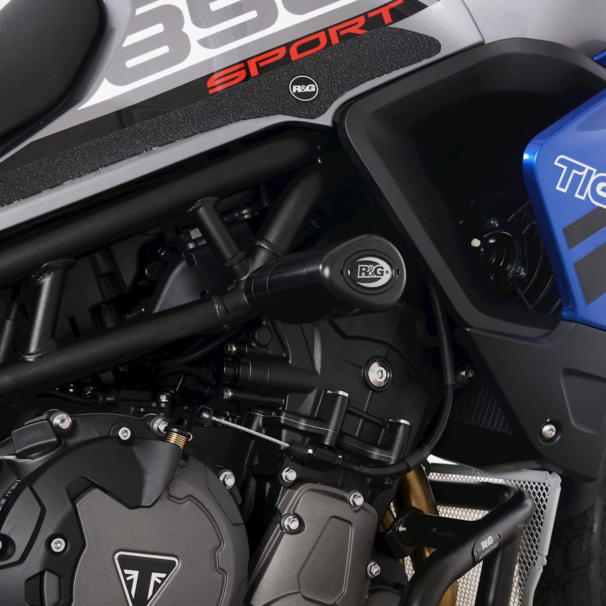R&G Crash Protectors | Black | Triumph Tiger 850 Sport 2021>Current