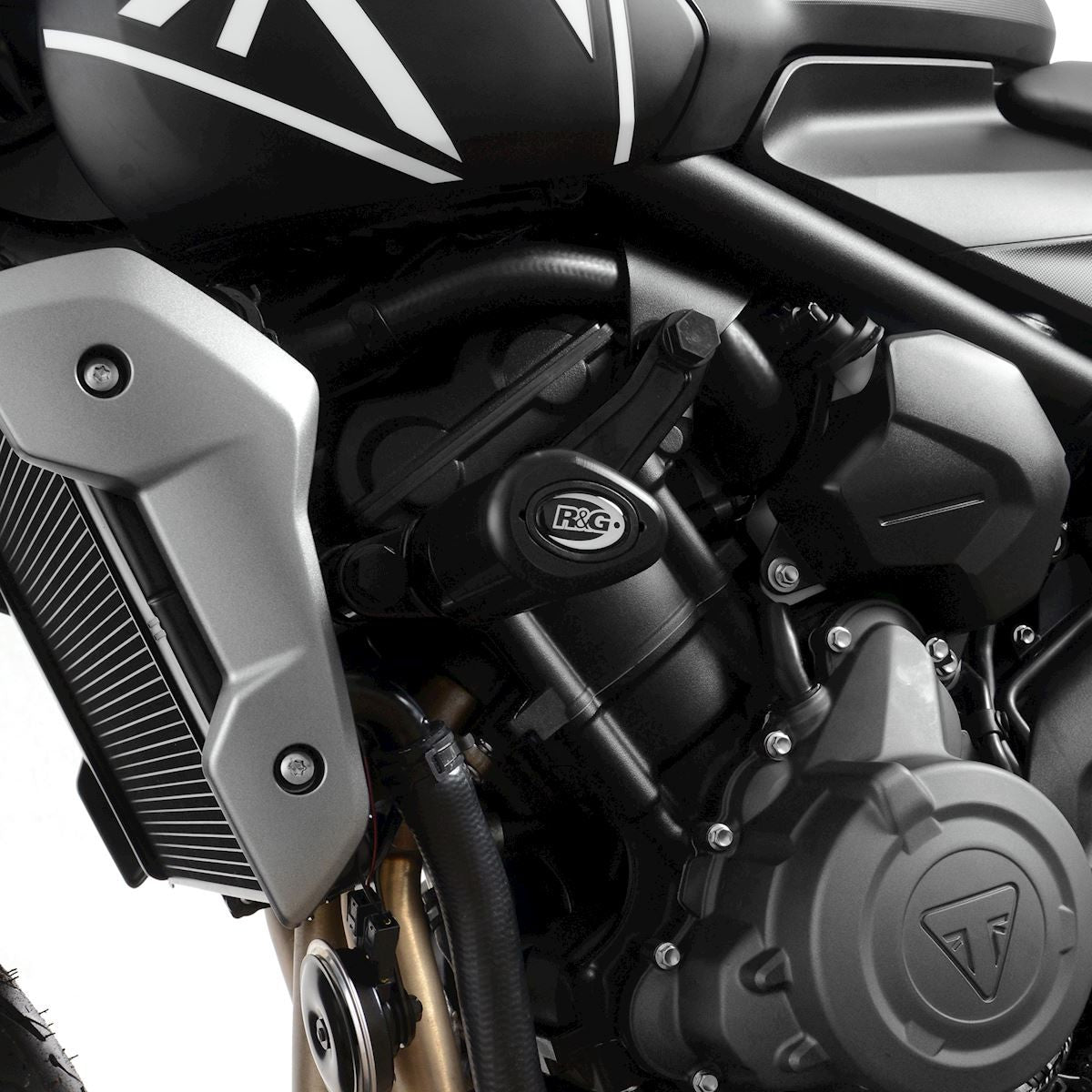 R&G Crash Protectors | White | Triumph Trident 660 2021>2025