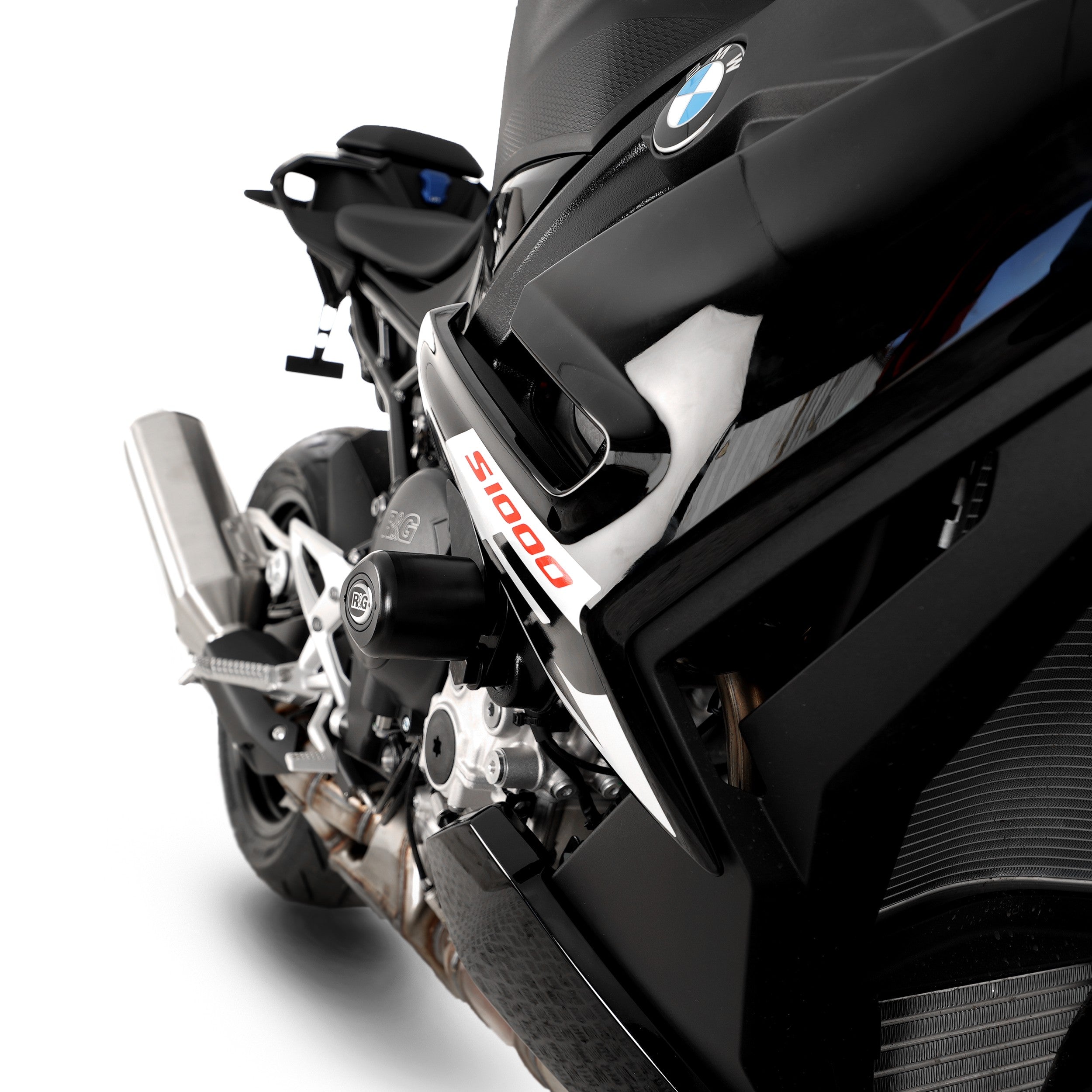R&G Crash Protectors | Black | BMW S 1000 R 2021>Current & BMW M 1000 R 2025>Current - Pyramid Motorcycle Accessories